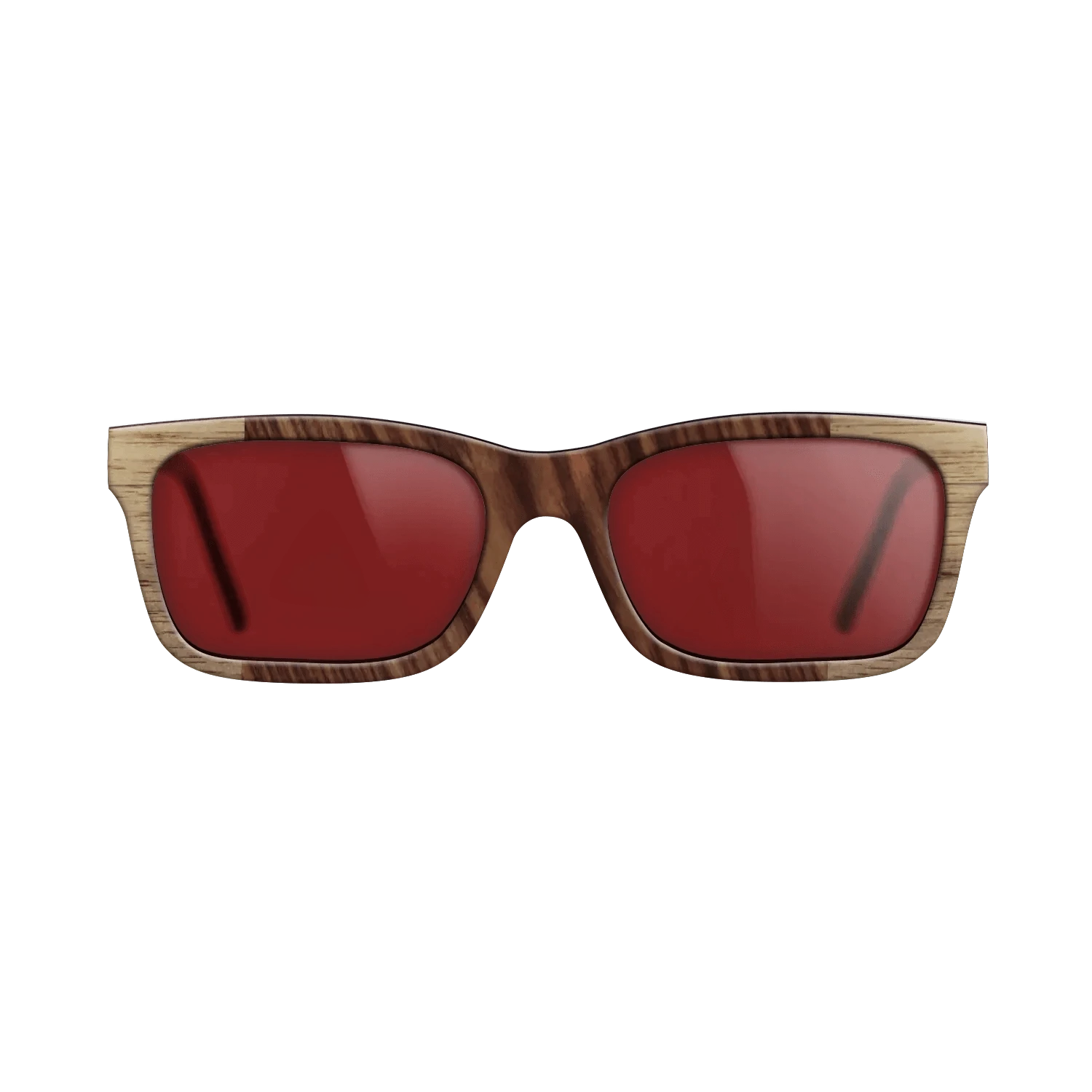 Walnut: Straight Grain,Kingwood: Bauhaus - The Sage - Rectangle - SIRIS wood optic
