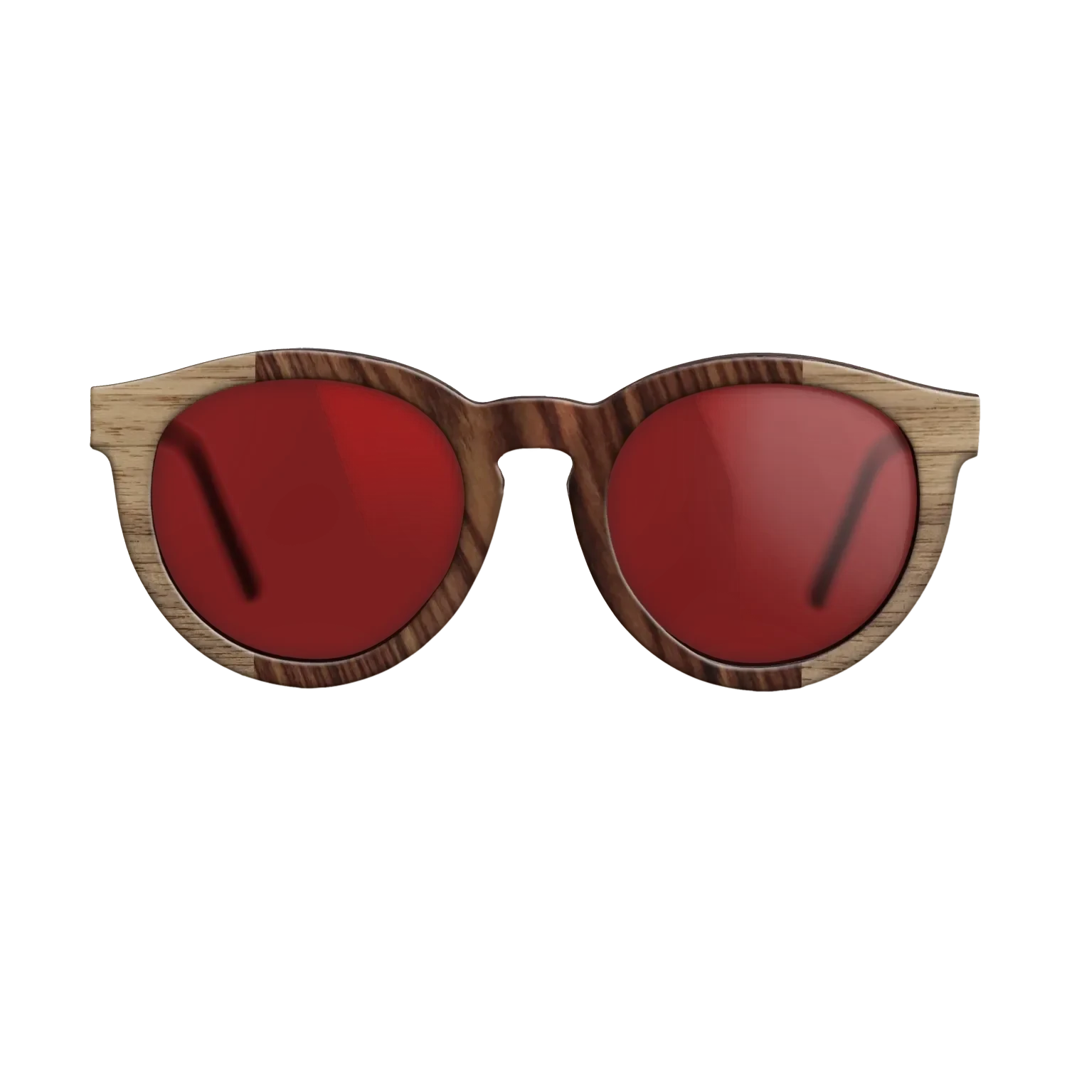 Walnut: Straight Grain,Kingwood: Bauhaus - The Rebel - Round - SIRIS wood optic