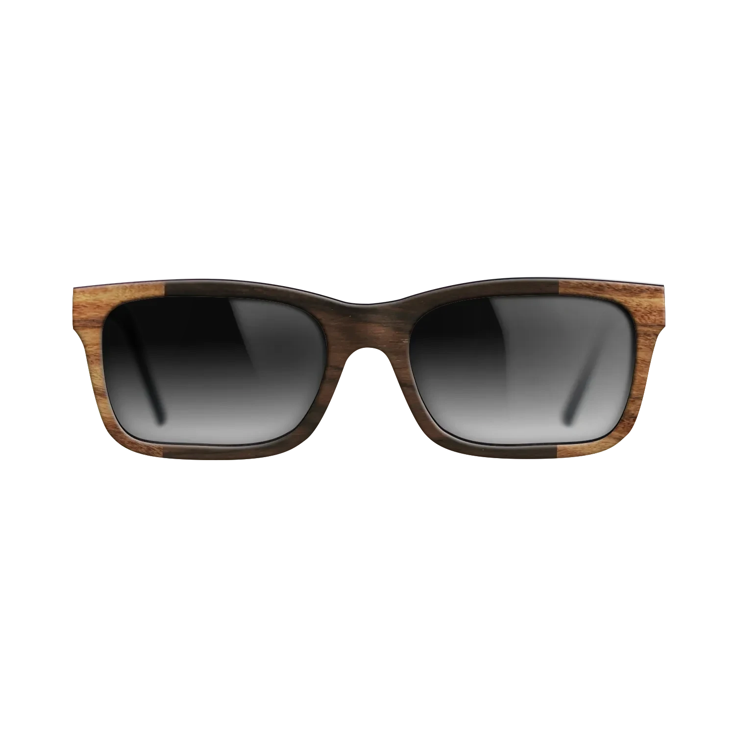 Ziricote Dark Quartered,Santos Rosewood Light: Bauhaus - The Sage - Rectangle - SIRIS wood optic