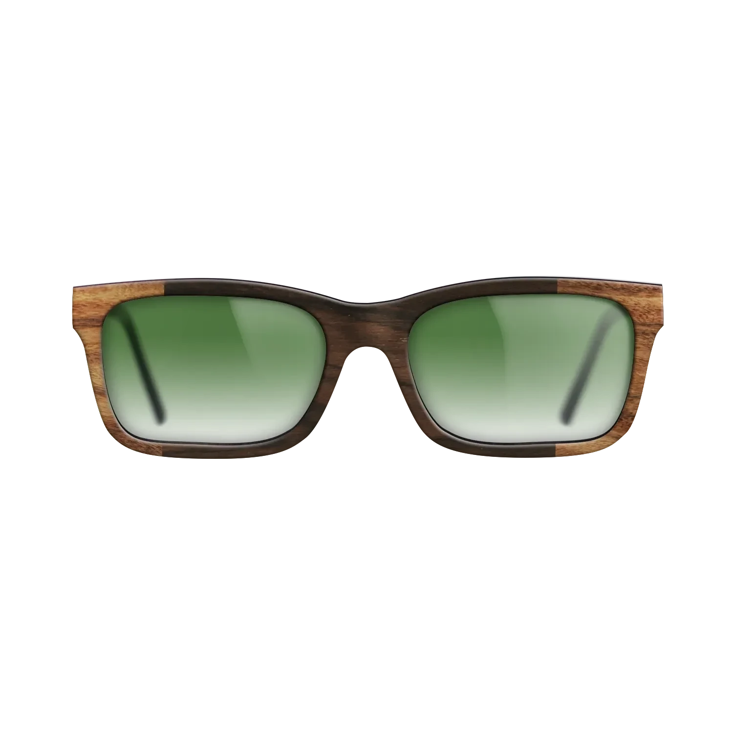 Ziricote Dark Quartered,Santos Rosewood Light: Bauhaus - The Sage - Rectangle - SIRIS wood optic