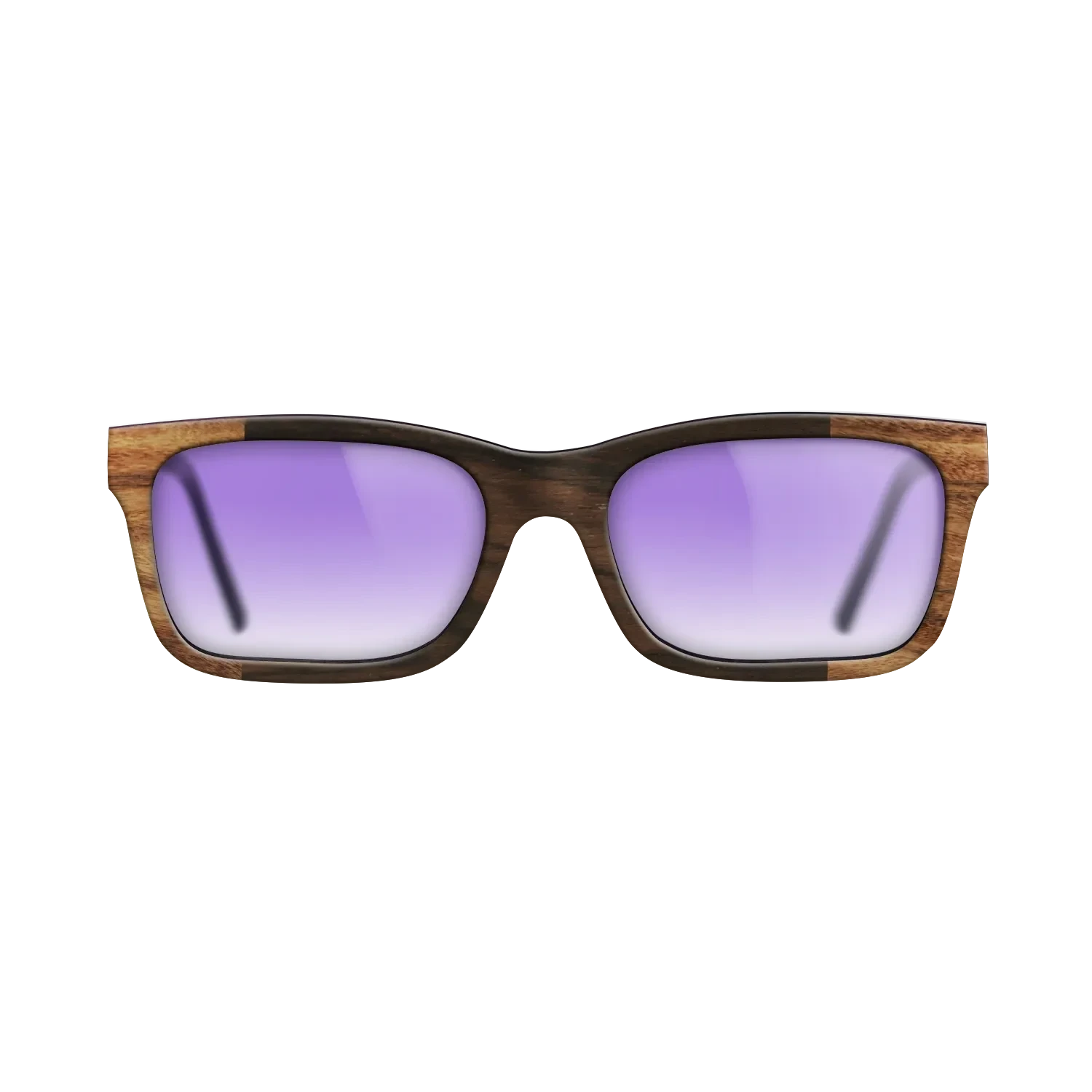 Ziricote Dark Quartered,Santos Rosewood Light: Bauhaus - The Sage - Rectangle - SIRIS wood optic