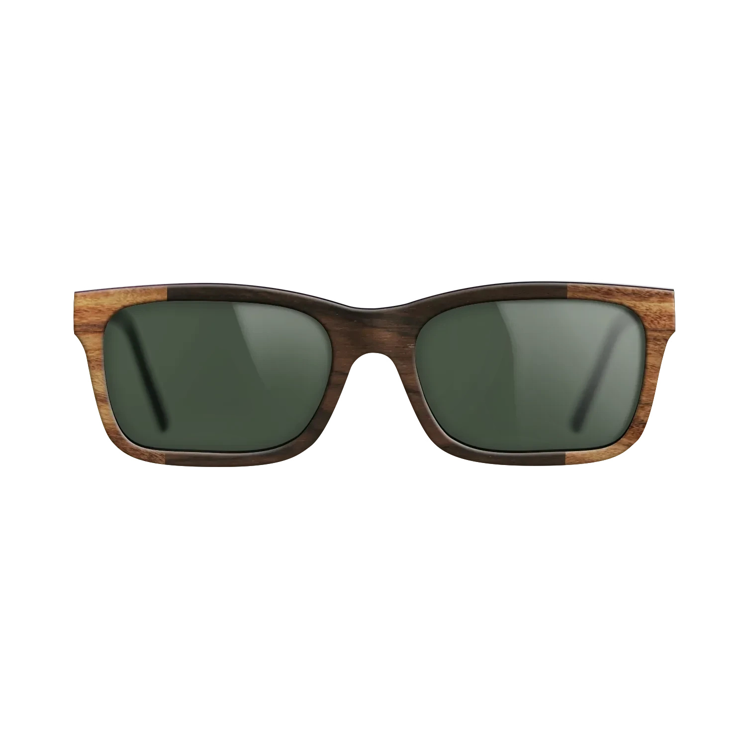 Ziricote Dark Quartered,Santos Rosewood Light: Bauhaus - The Sage - Rectangle - SIRIS wood optic