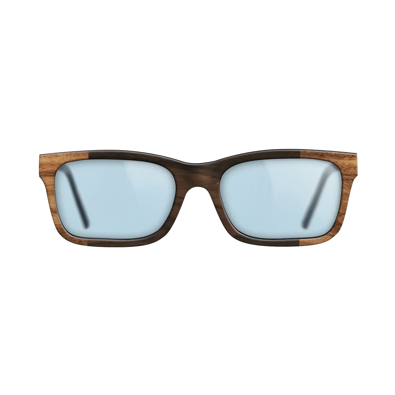 Ziricote Dark Quartered,Santos Rosewood Light: Bauhaus - The Sage - Rectangle - SIRIS wood optic