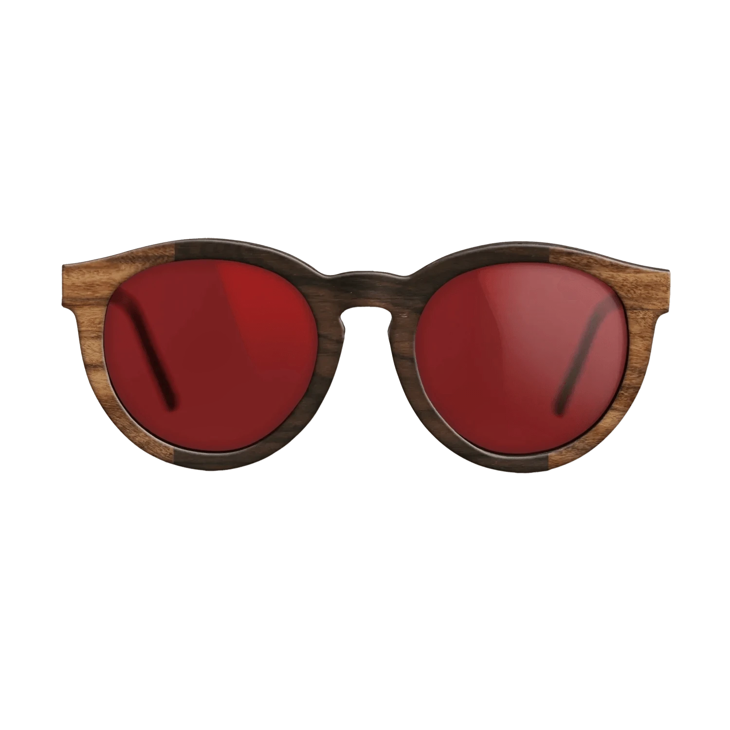 Ziricote Dark Quartered,Santos Rosewood Light: Bauhaus - The Rebel - Round - SIRIS wood optic