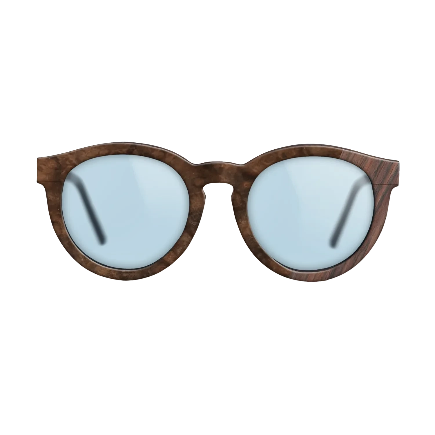 Walnut Burl,Rosewood Reconstituted: Dicut - The Rebel - Round - SIRIS wood optic