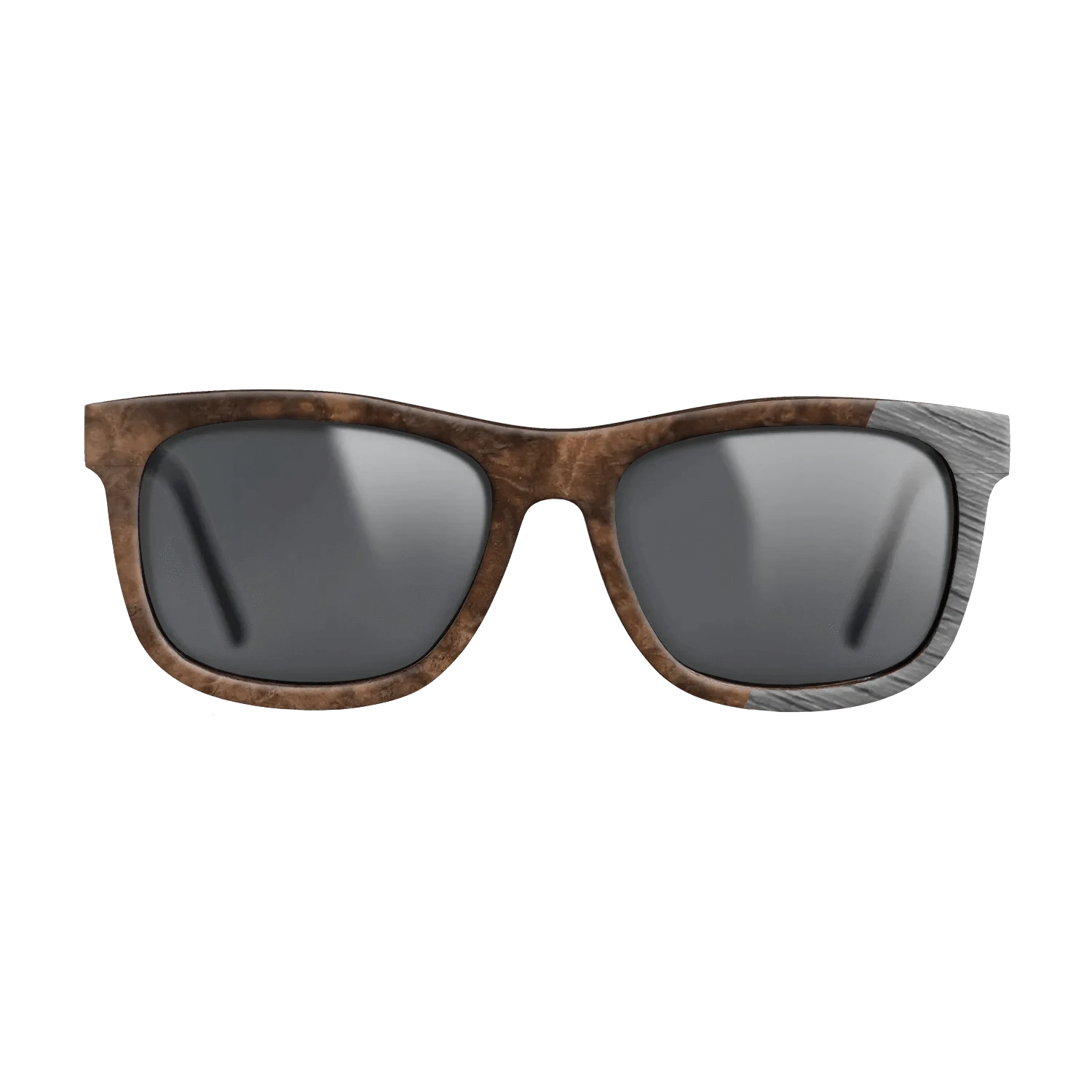 Walnut Burl,Poplar Dyed: Grey: Dicut - The Hero - Square - SIRIS wood optic