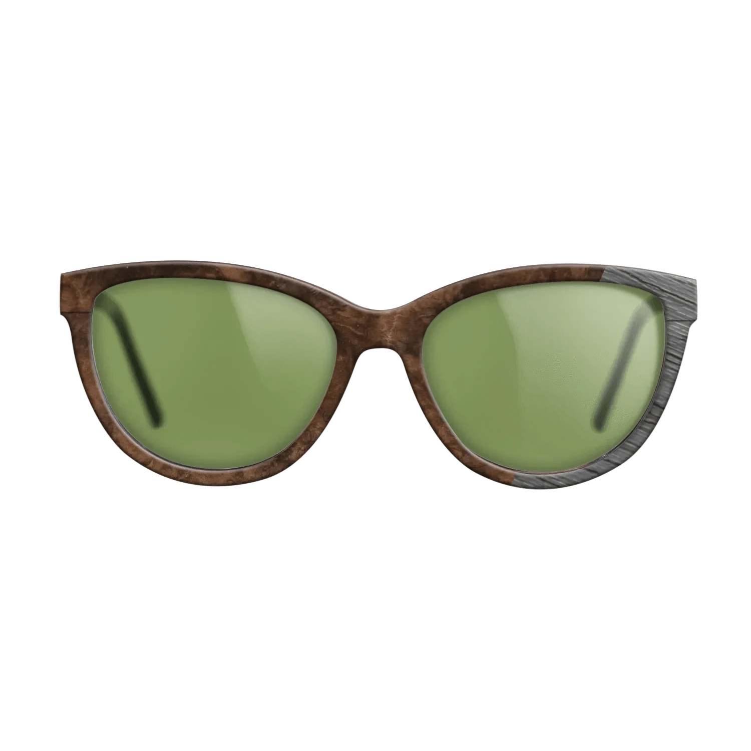 Walnut Burl,Poplar Dyed: Grey: Dicut - The Maiden - Cat - SIRIS wood optic