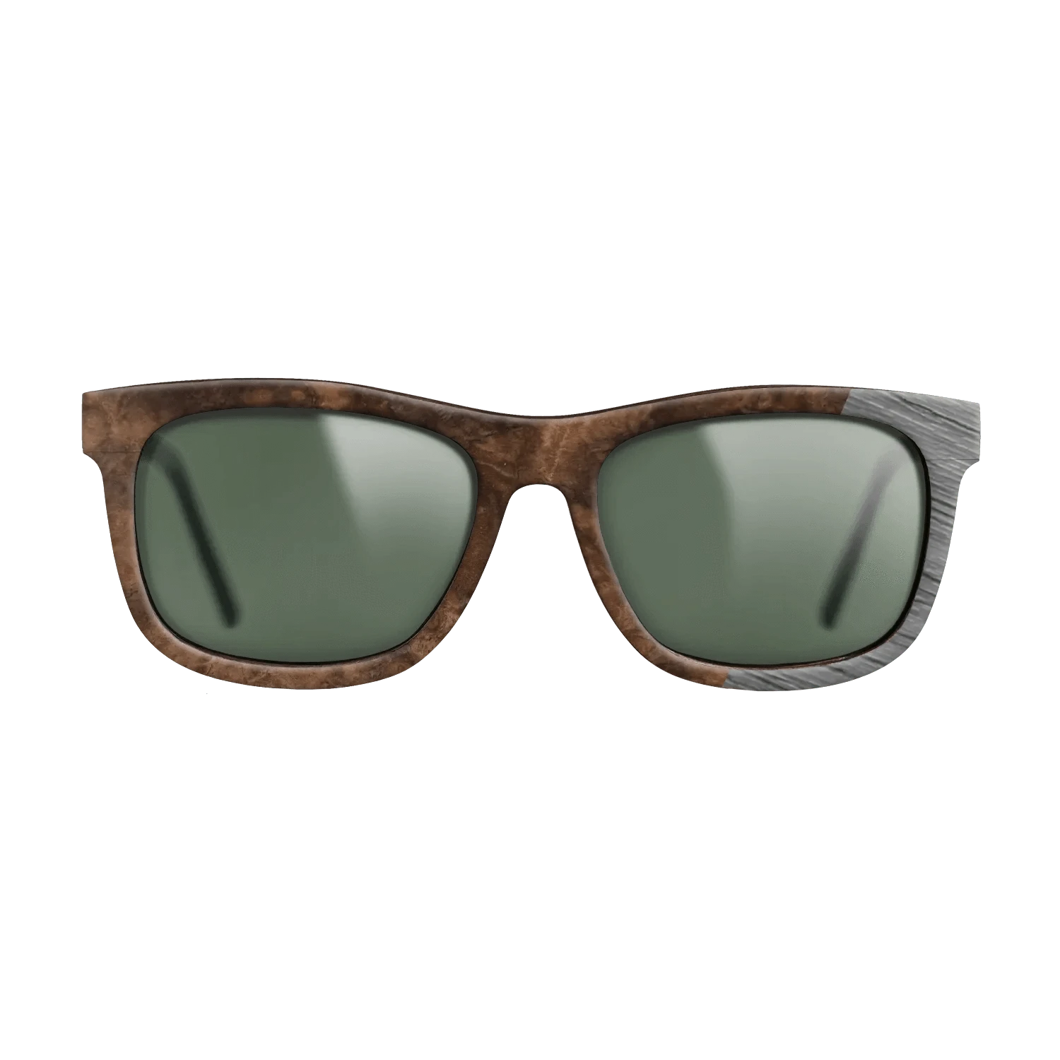 Walnut Burl,Poplar Dyed: Grey: Dicut - The Hero - Square - SIRIS wood optic