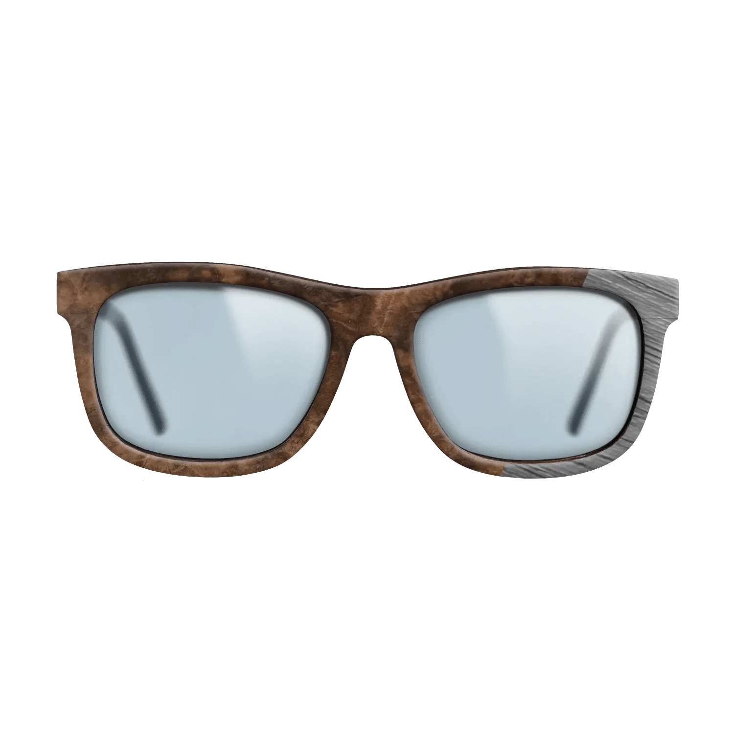 Walnut Burl,Poplar Dyed: Grey: Dicut - The Hero - Square - SIRIS wood optic