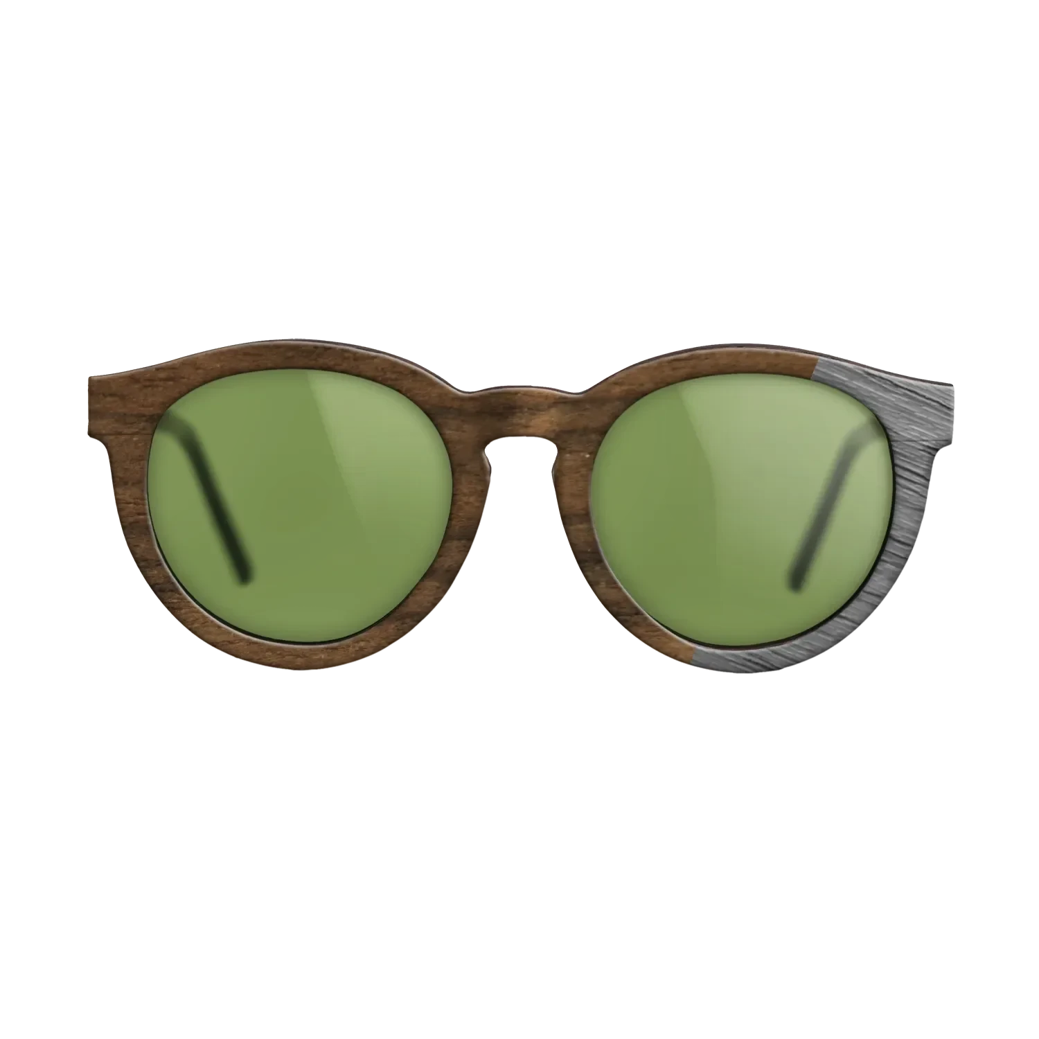 Ziricote Dark Quartered,Poplar Dyed: Grey: Dicut - The Rebel - Round - SIRIS wood optic