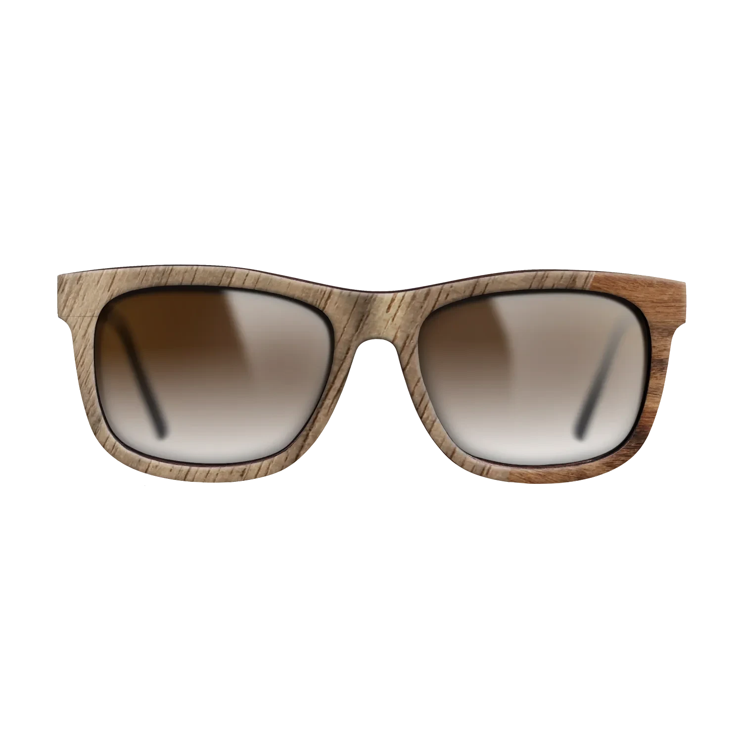 Walnut: Straight Grain,Santos Rosewood Light: Dicut - The Hero - Square - SIRIS wood optic