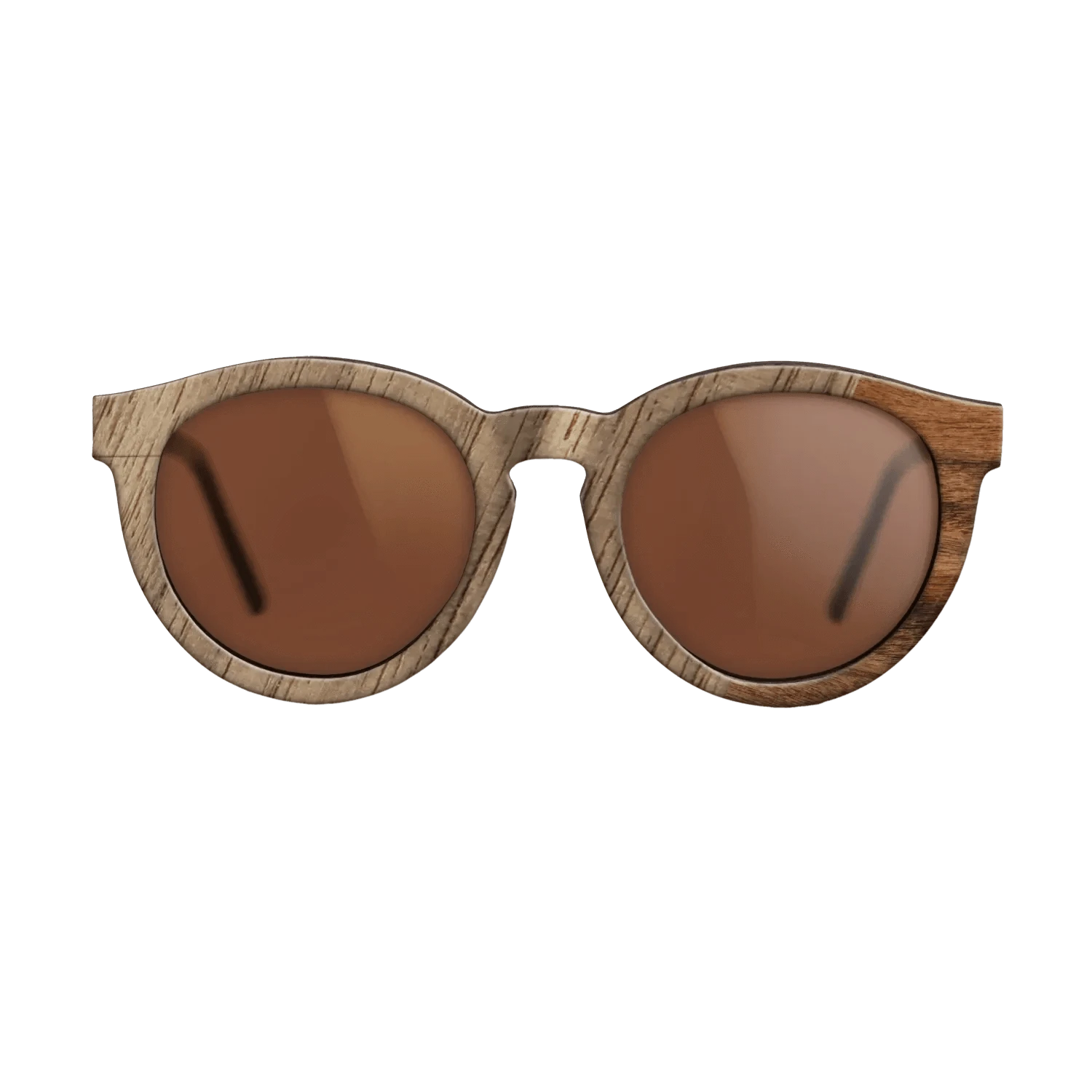 Walnut: Straight Grain,Santos Rosewood Light: Dicut - The Rebel - Round - SIRIS wood optic