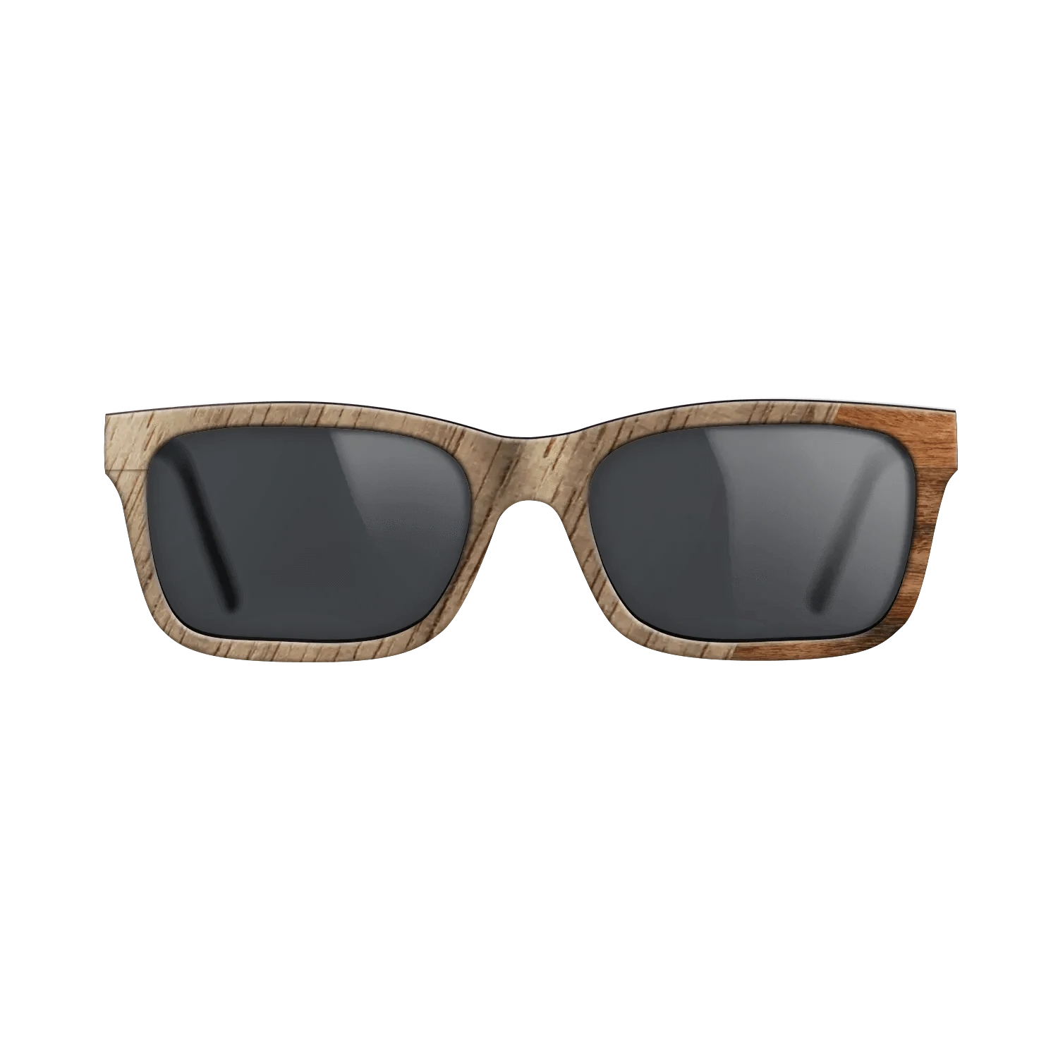Walnut: Straight Grain,Santos Rosewood Light: Dicut - The Sage - Rectangle - SIRIS wood optic