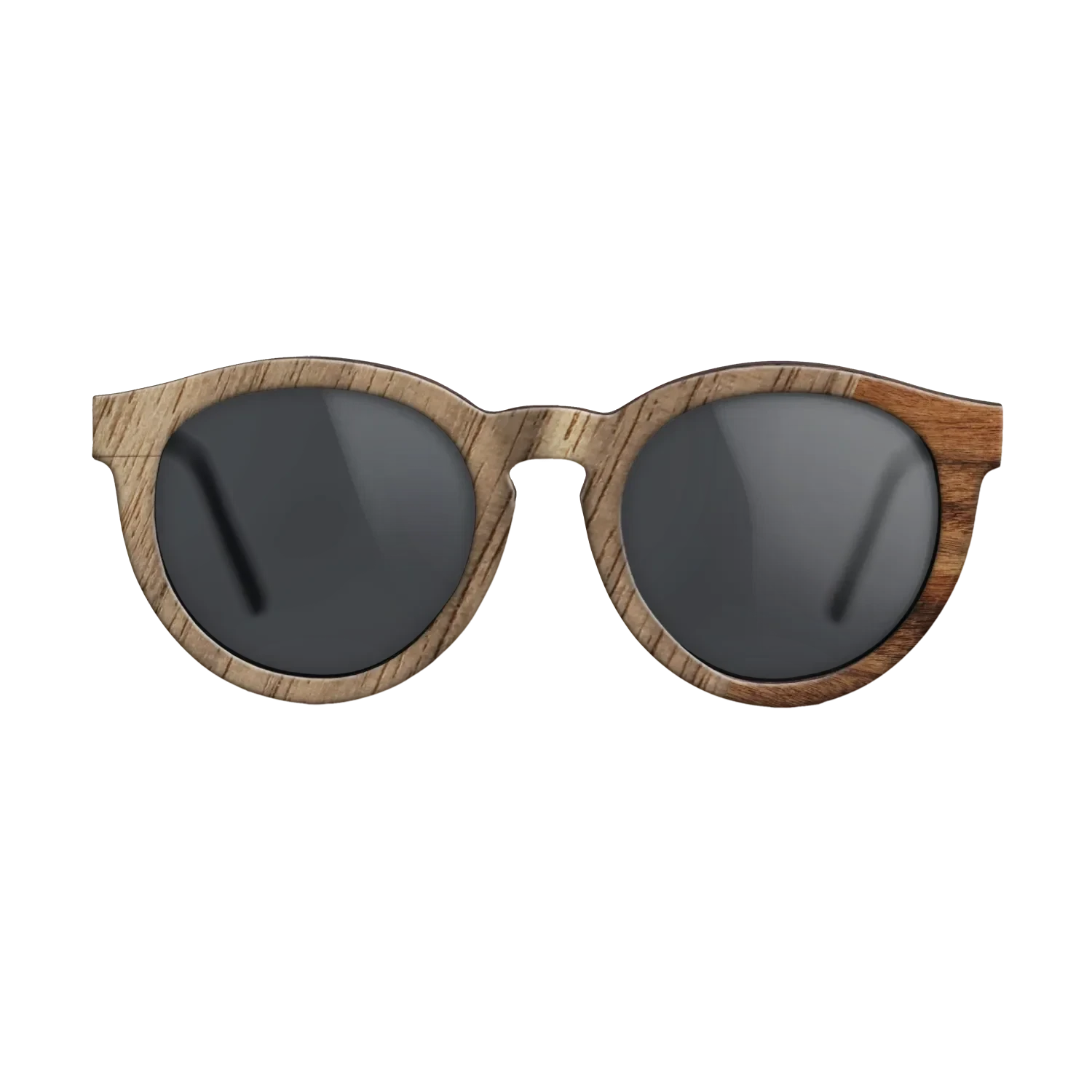 Walnut: Straight Grain,Santos Rosewood Light: Dicut - The Rebel - Round - SIRIS wood optic