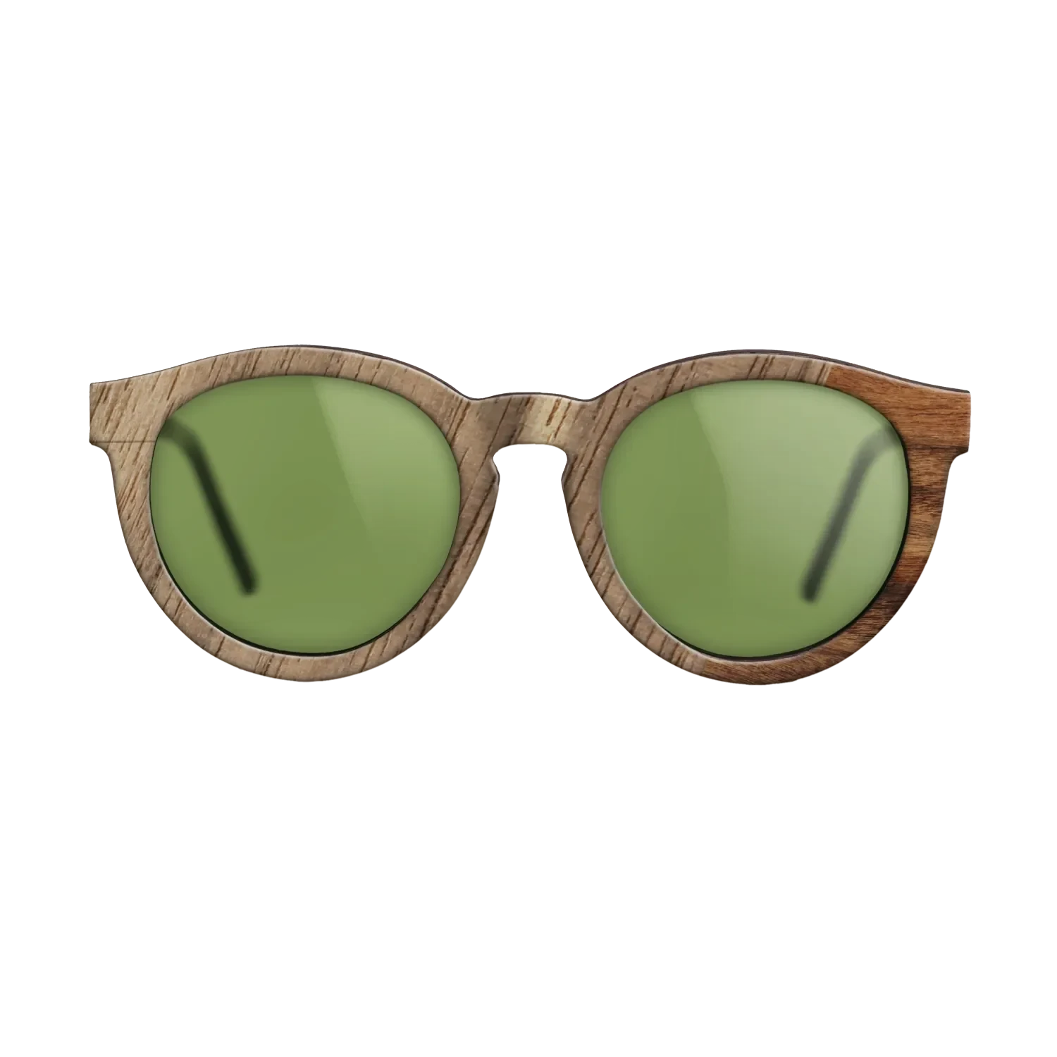 Walnut: Straight Grain,Santos Rosewood Light: Dicut - The Rebel - Round - SIRIS wood optic