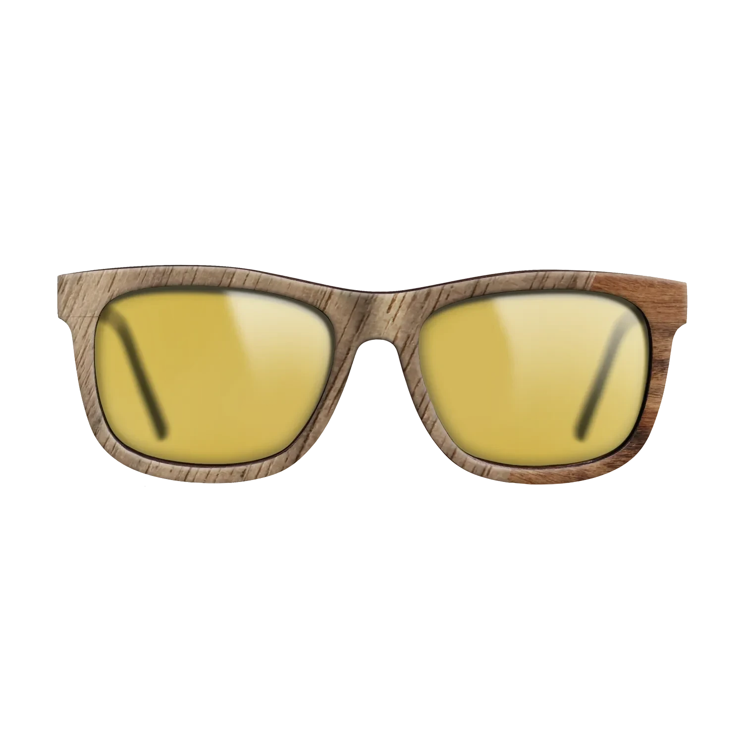 Walnut: Straight Grain,Santos Rosewood Light: Dicut - The Hero - Square - SIRIS wood optic