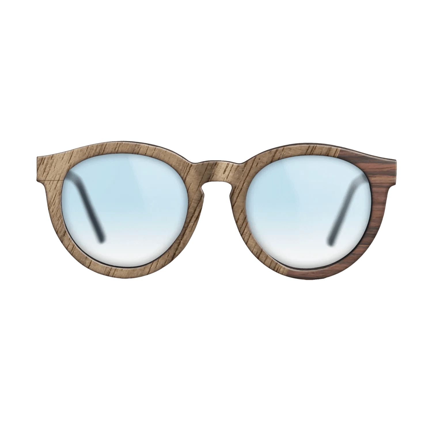 Walnut: Straight Grain,Rosewood Reconstituted: Dicut - The Rebel - Round - SIRIS wood optic