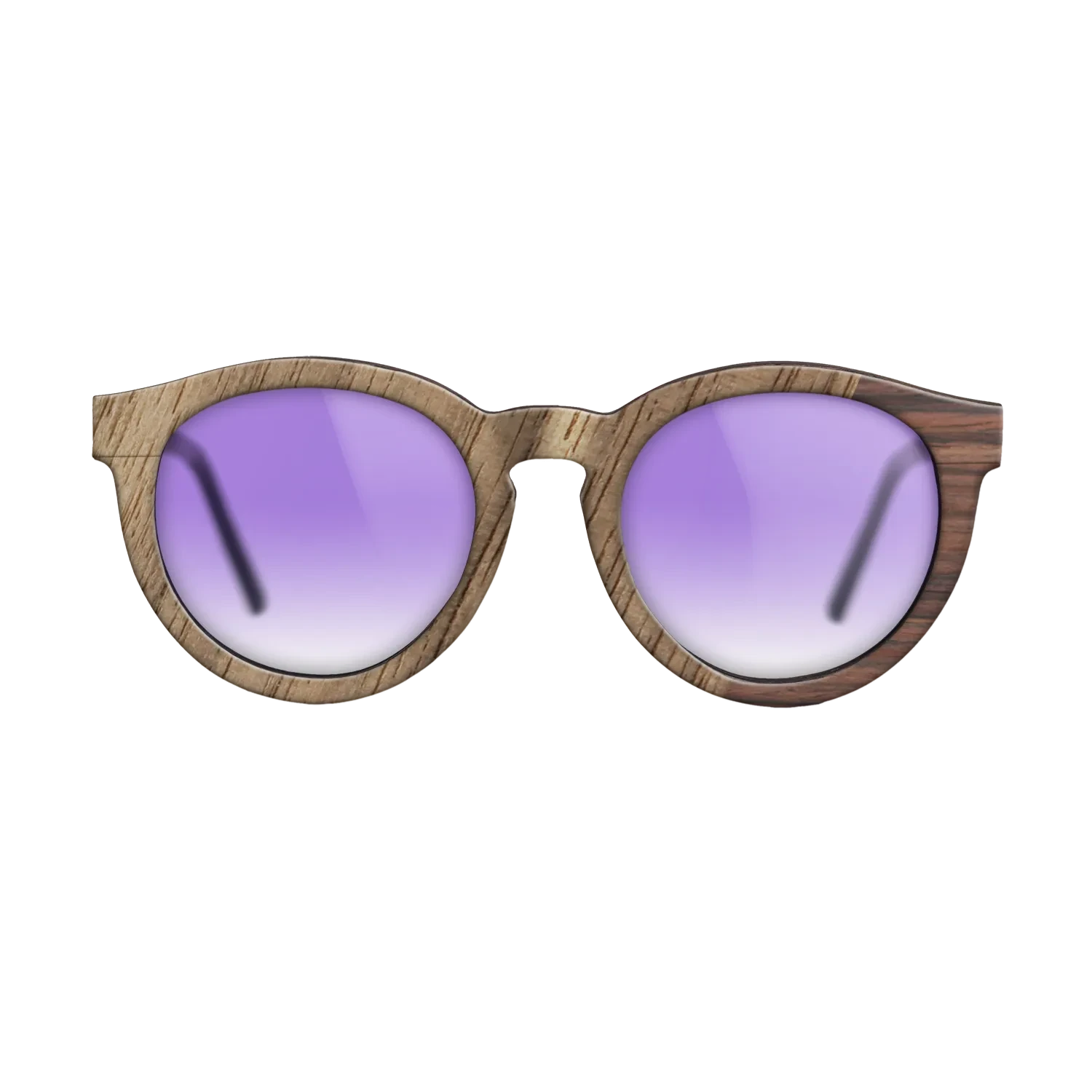 Walnut: Straight Grain,Rosewood Reconstituted: Dicut - The Rebel - Round - SIRIS wood optic