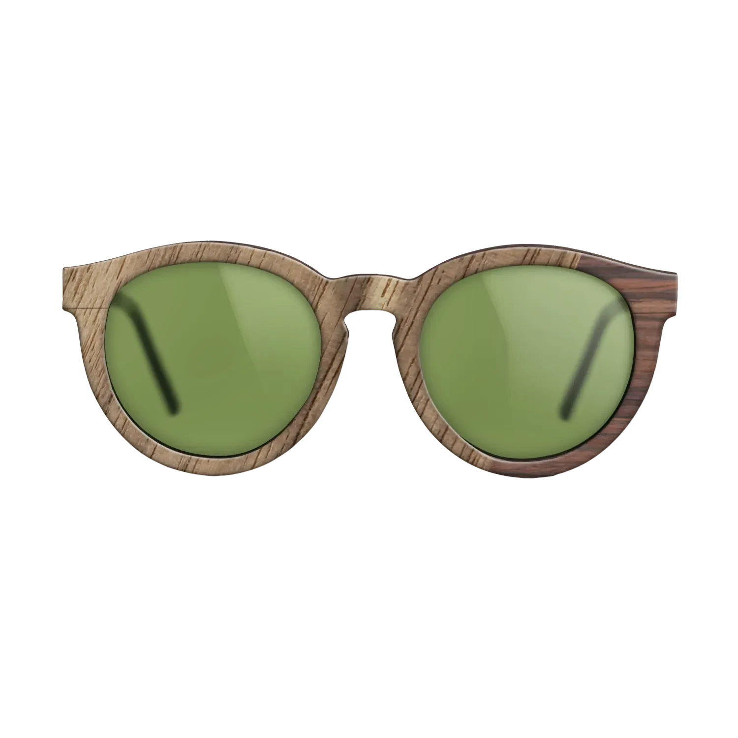 Walnut: Straight Grain,Rosewood Reconstituted: Dicut - The Rebel - Round - SIRIS wood optic