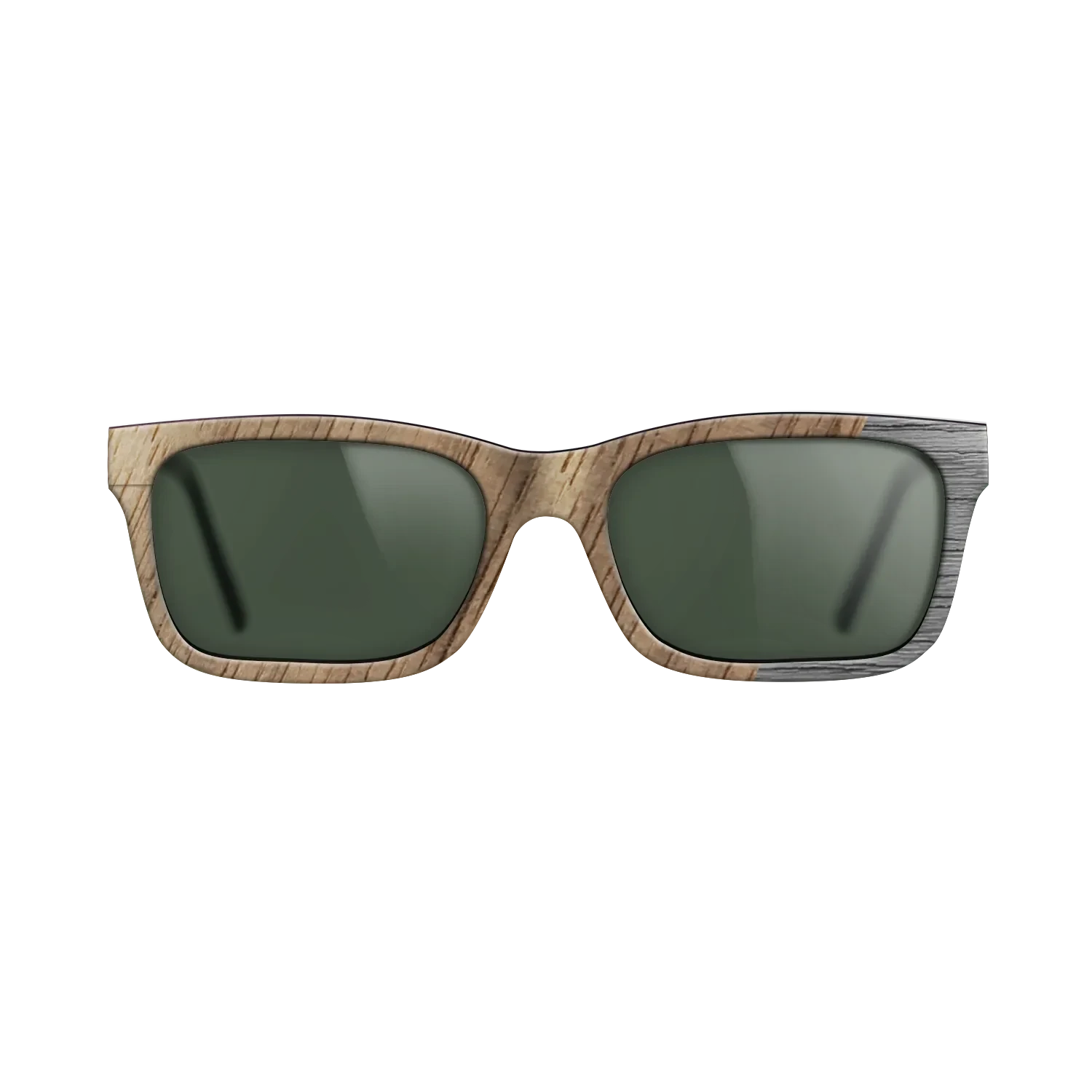 Walnut: Straight Grain,Poplar Dyed: Grey: Dicut - The Sage - Rectangle - SIRIS wood optic