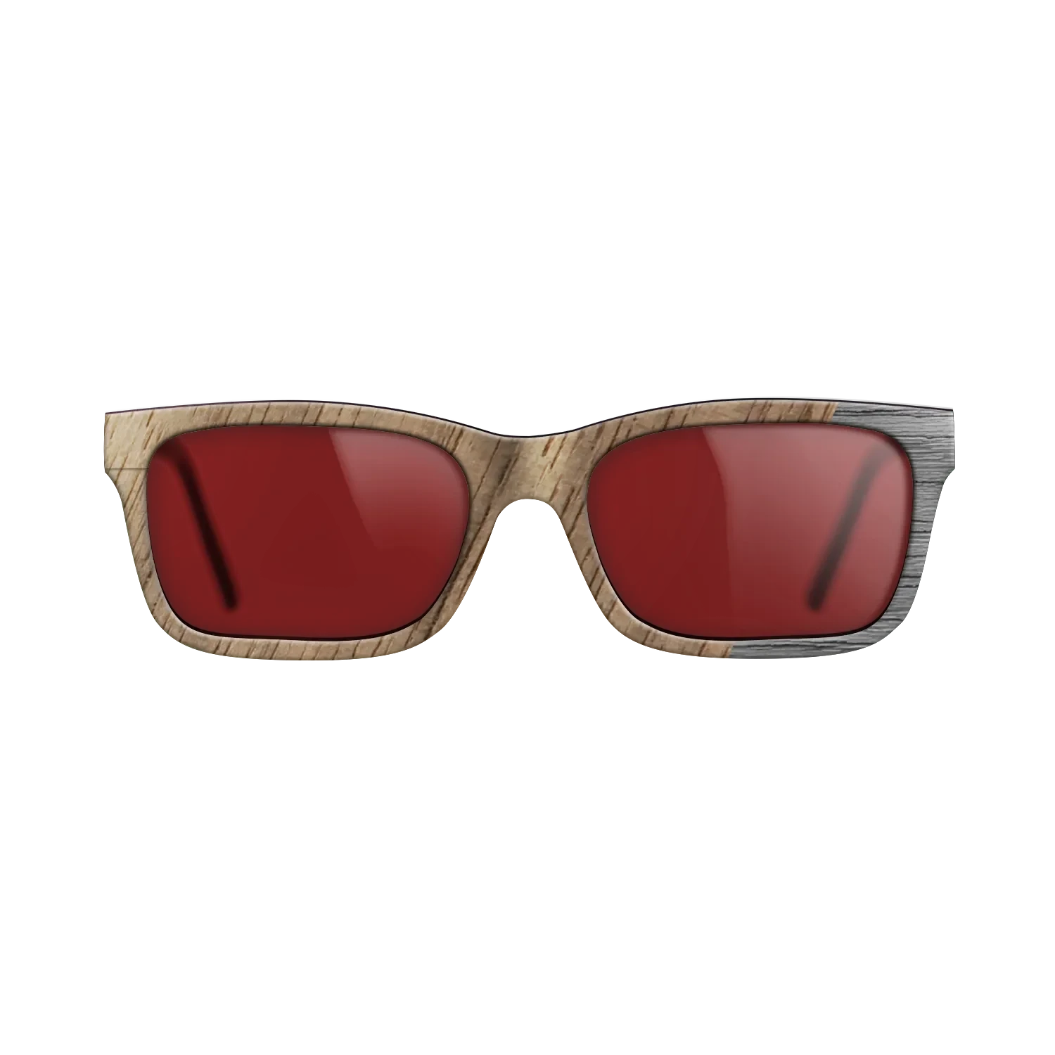 Walnut: Straight Grain,Poplar Dyed: Grey: Dicut - The Sage - Rectangle - SIRIS wood optic