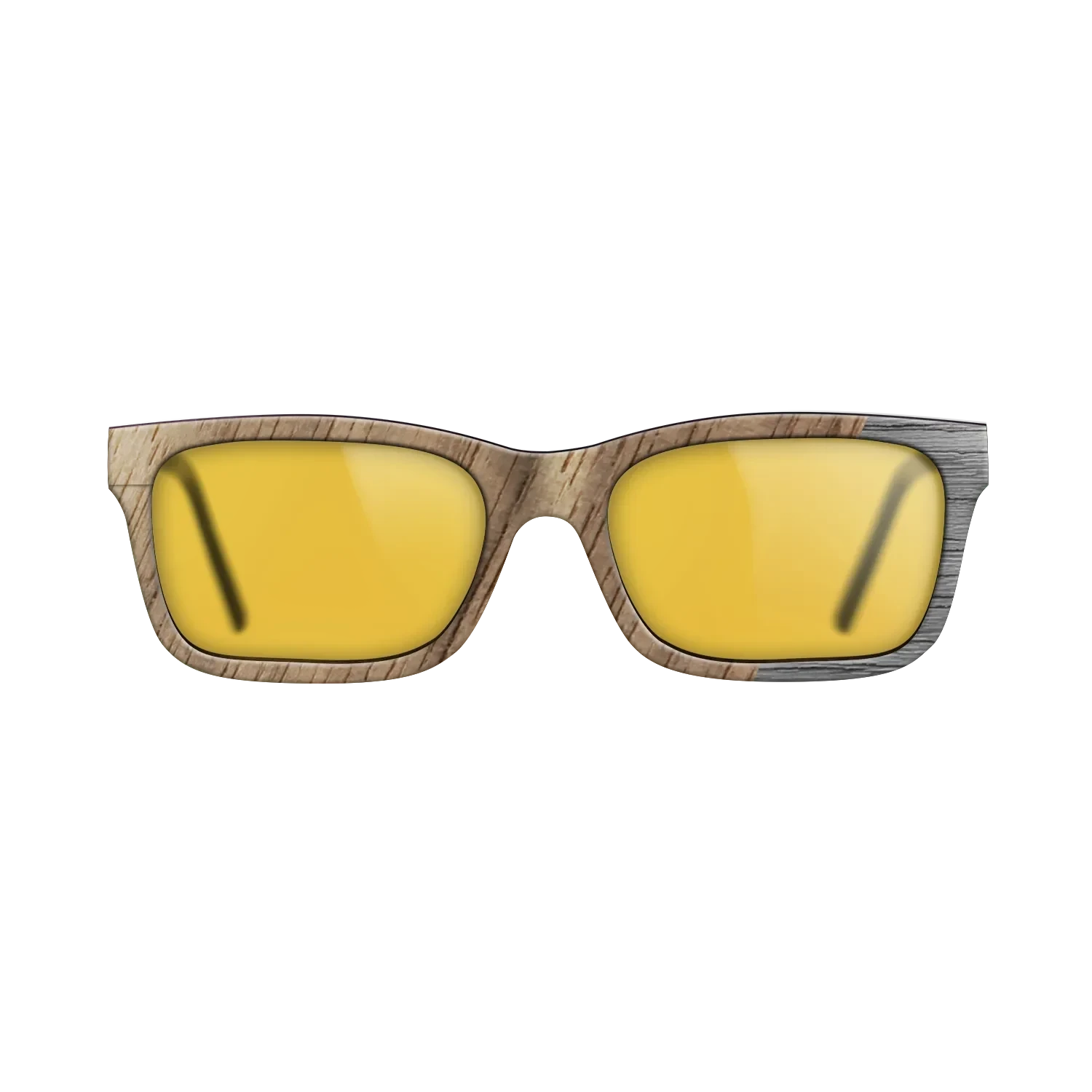 Walnut: Straight Grain,Poplar Dyed: Grey: Dicut - The Sage - Rectangle - SIRIS wood optic