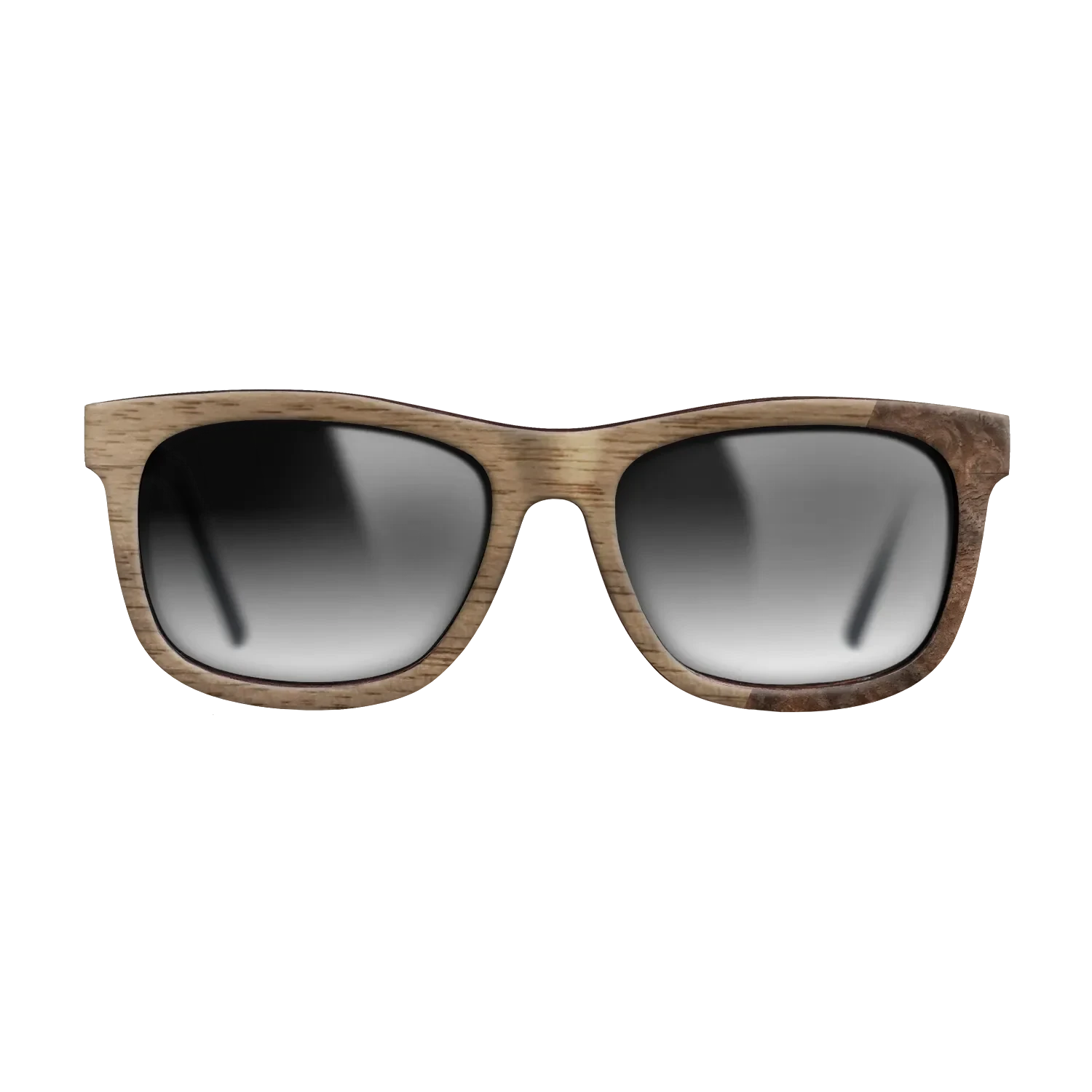 Walnut: Straight Grain,Walnut Burl: Dicut - The Hero - Square - SIRIS wood optic