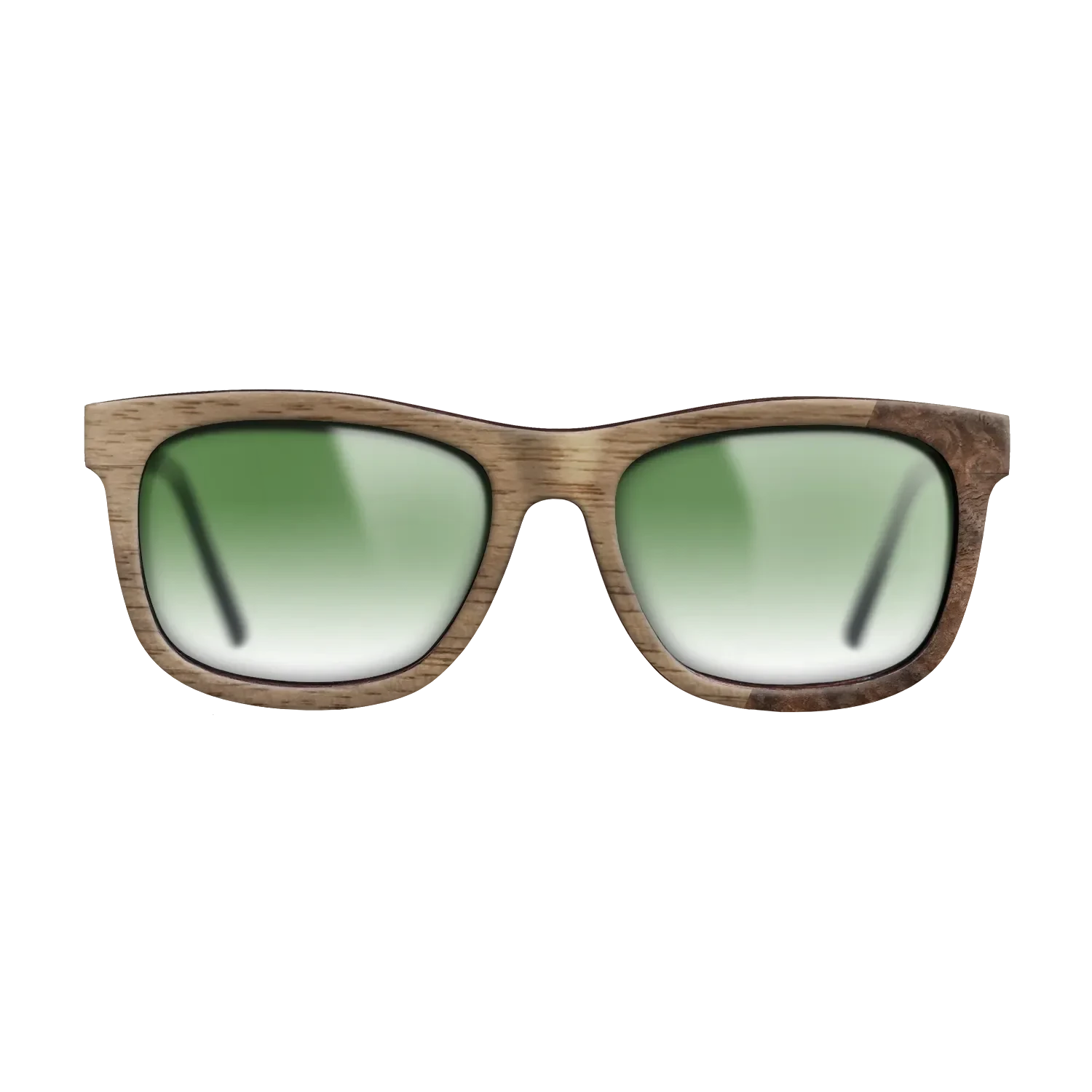 Walnut: Straight Grain,Walnut Burl: Dicut - The Hero - Square - SIRIS wood optic
