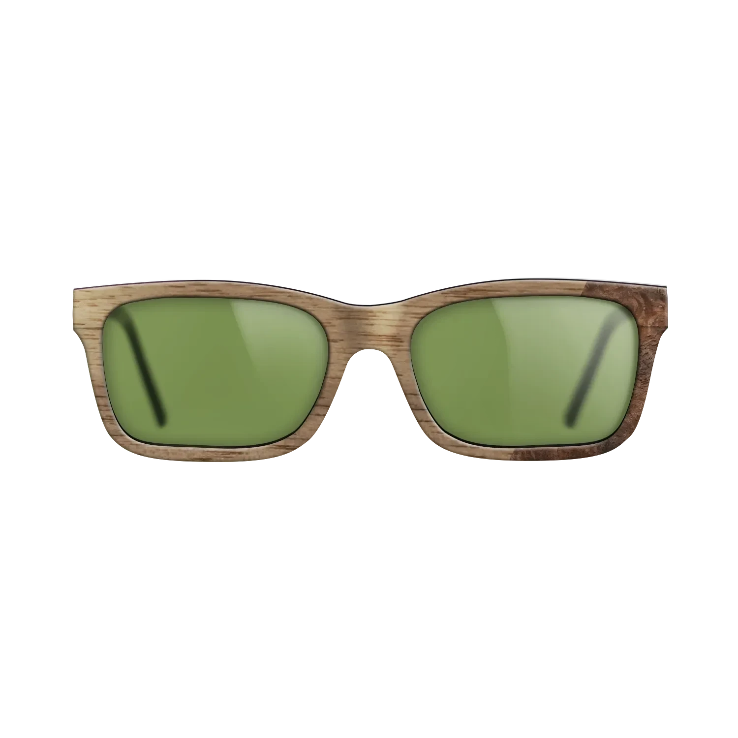 Walnut: Straight Grain,Walnut Burl: Dicut - The Sage - Rectangle - SIRIS wood optic