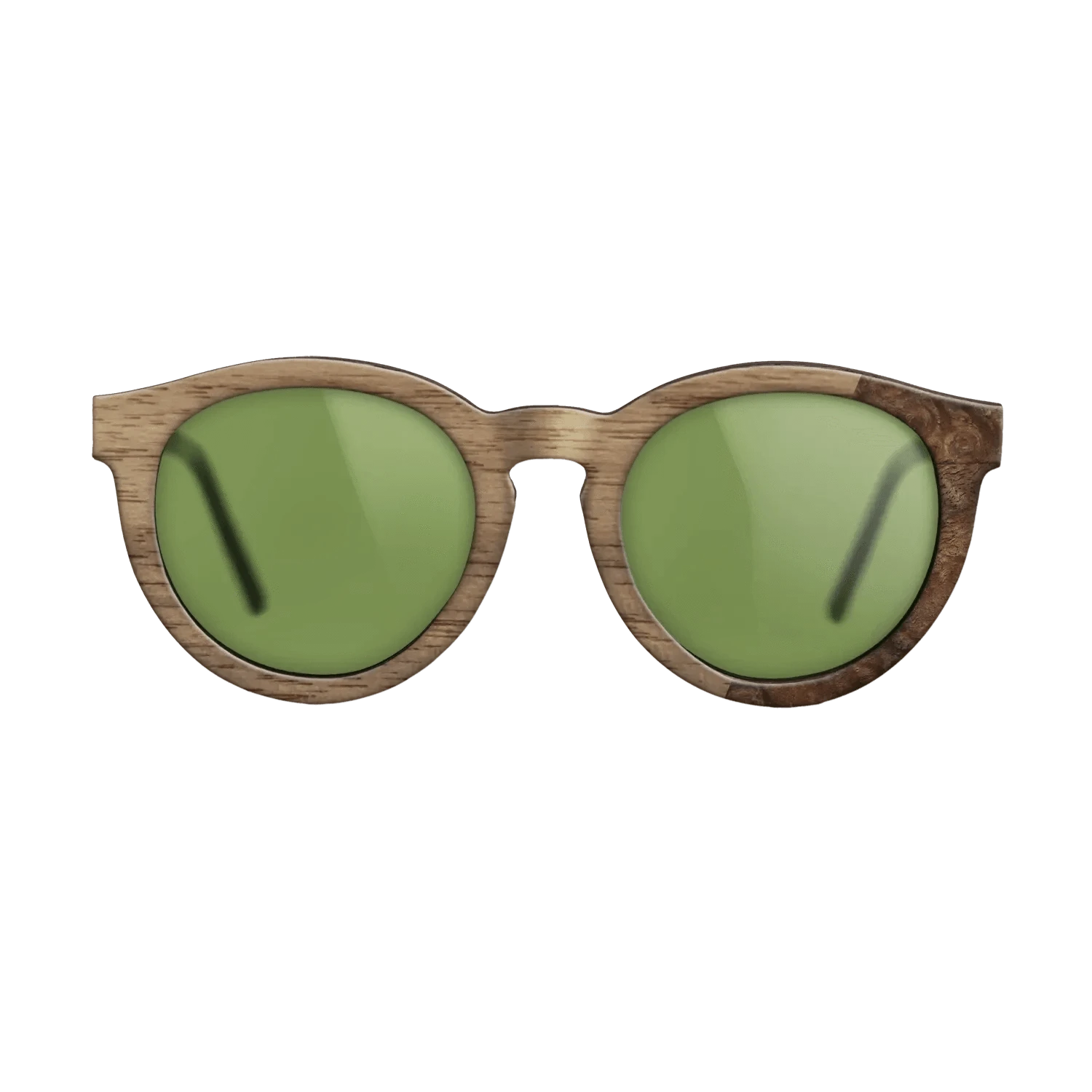 Walnut: Straight Grain,Walnut Burl: Dicut - The Rebel - Round - SIRIS wood optic