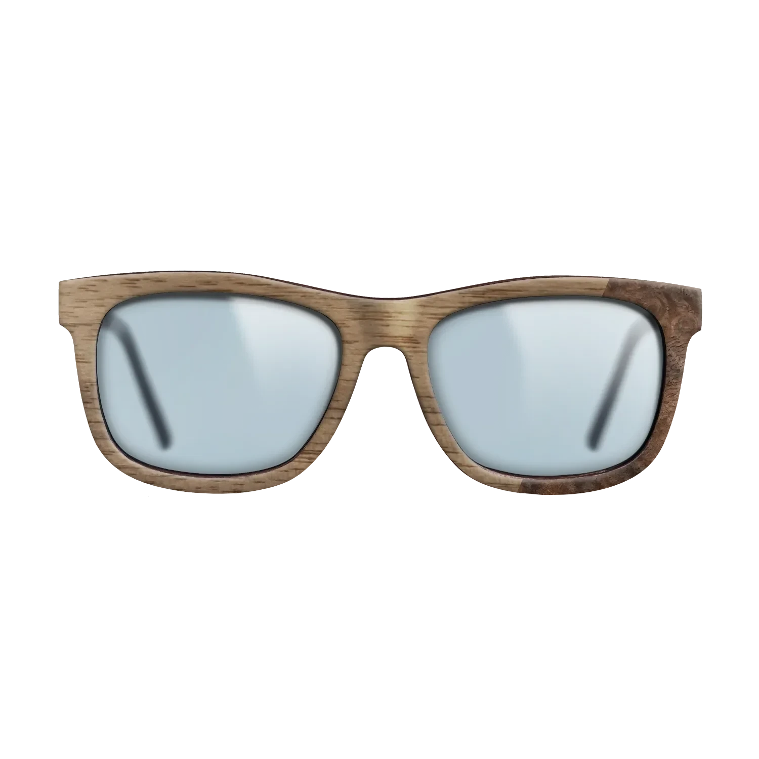 Walnut: Straight Grain,Walnut Burl: Dicut - The Hero - Square - SIRIS wood optic