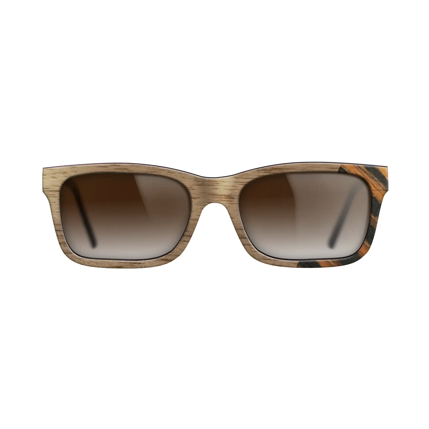 Walnut: Straight Grain,Italian Ebony: Dicut - The Sage - Rectangle - SIRIS wood optic