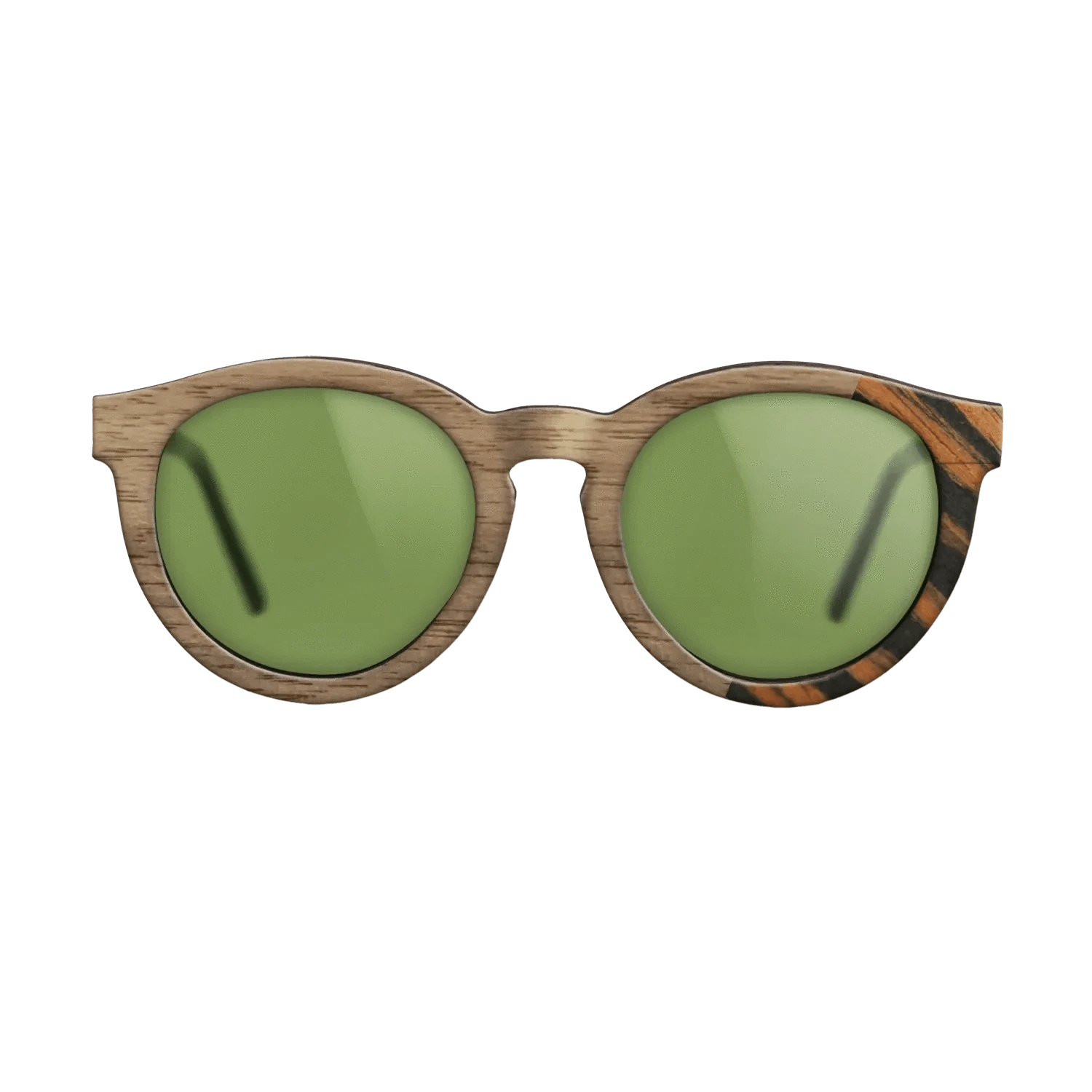 Walnut: Straight Grain,Italian Ebony: Dicut - The Rebel - Round - SIRIS wood optic