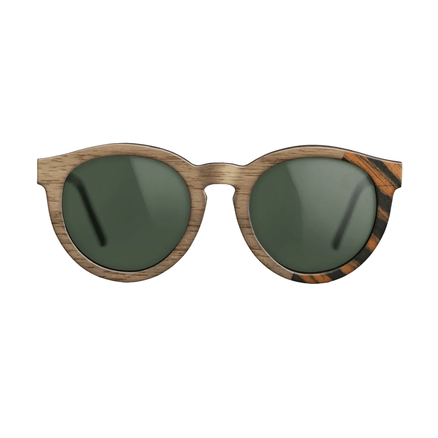 Walnut: Straight Grain,Italian Ebony: Dicut - The Rebel - Round - SIRIS wood optic
