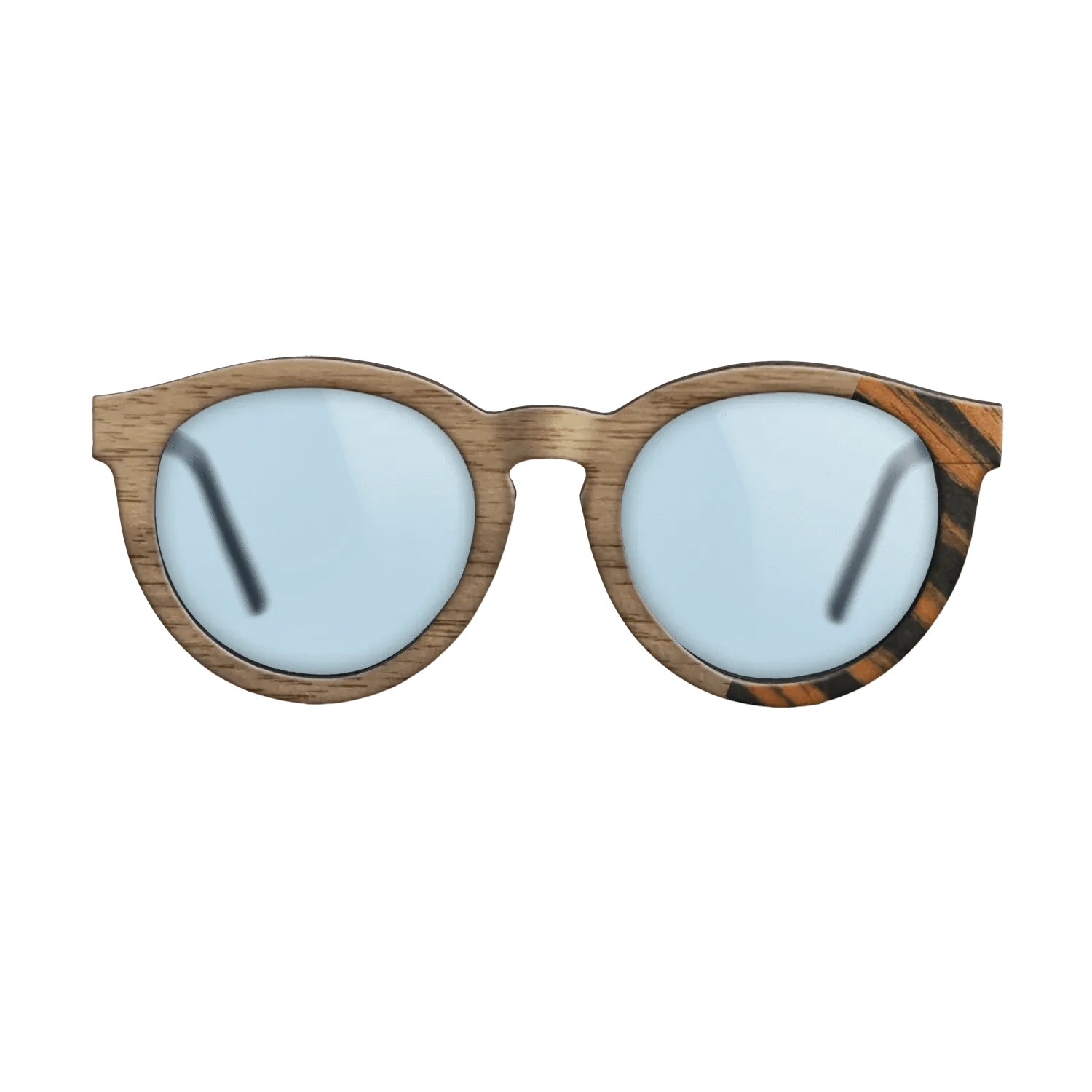 Walnut: Straight Grain,Italian Ebony: Dicut - The Rebel - Round - SIRIS wood optic