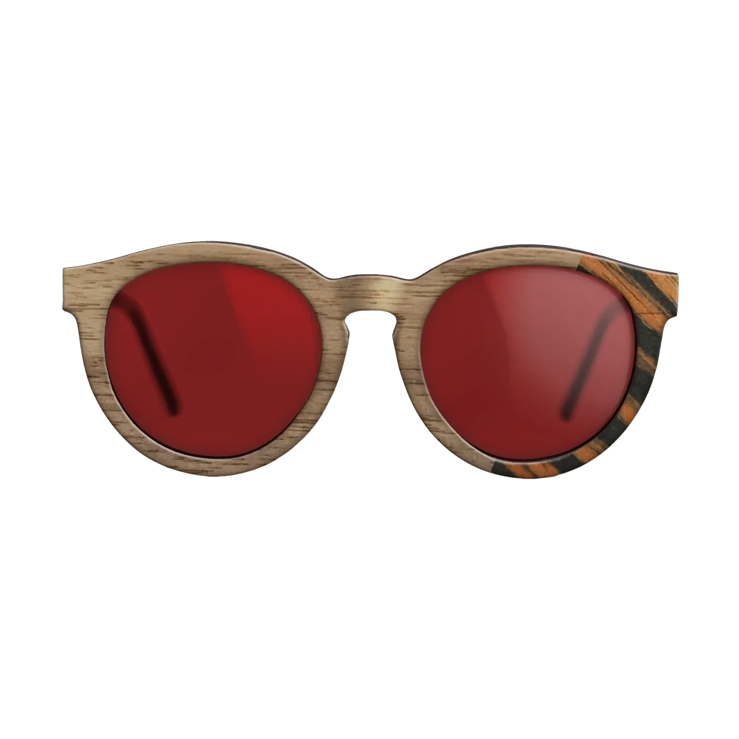 Walnut: Straight Grain,Italian Ebony: Dicut - The Rebel - Round - SIRIS wood optic