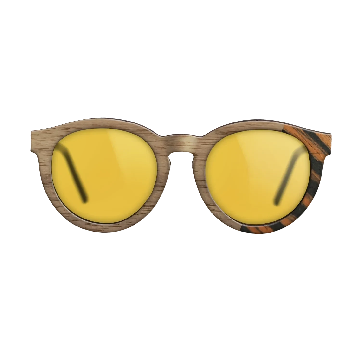 Walnut: Straight Grain,Italian Ebony: Dicut - The Rebel - Round - SIRIS wood optic