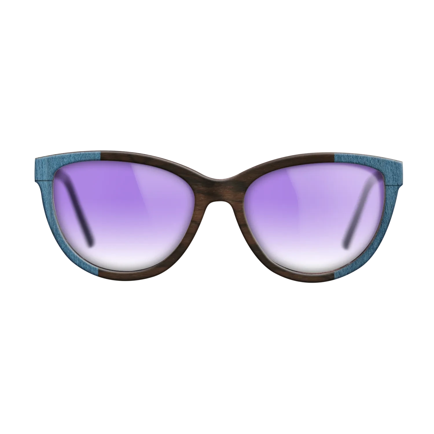 Wenge,Poplar Dyed: Blue Denim,Ziricote Dark Quartered: Recursive - The Maiden - Cat - SIRIS wood optic