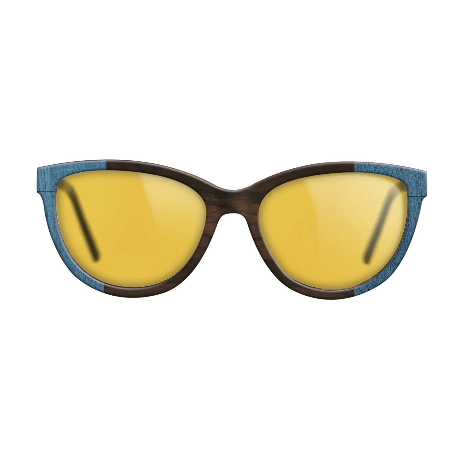 Wenge,Poplar Dyed: Blue Denim,Ziricote Dark Quartered: Recursive - The Maiden - Cat - SIRIS wood optic