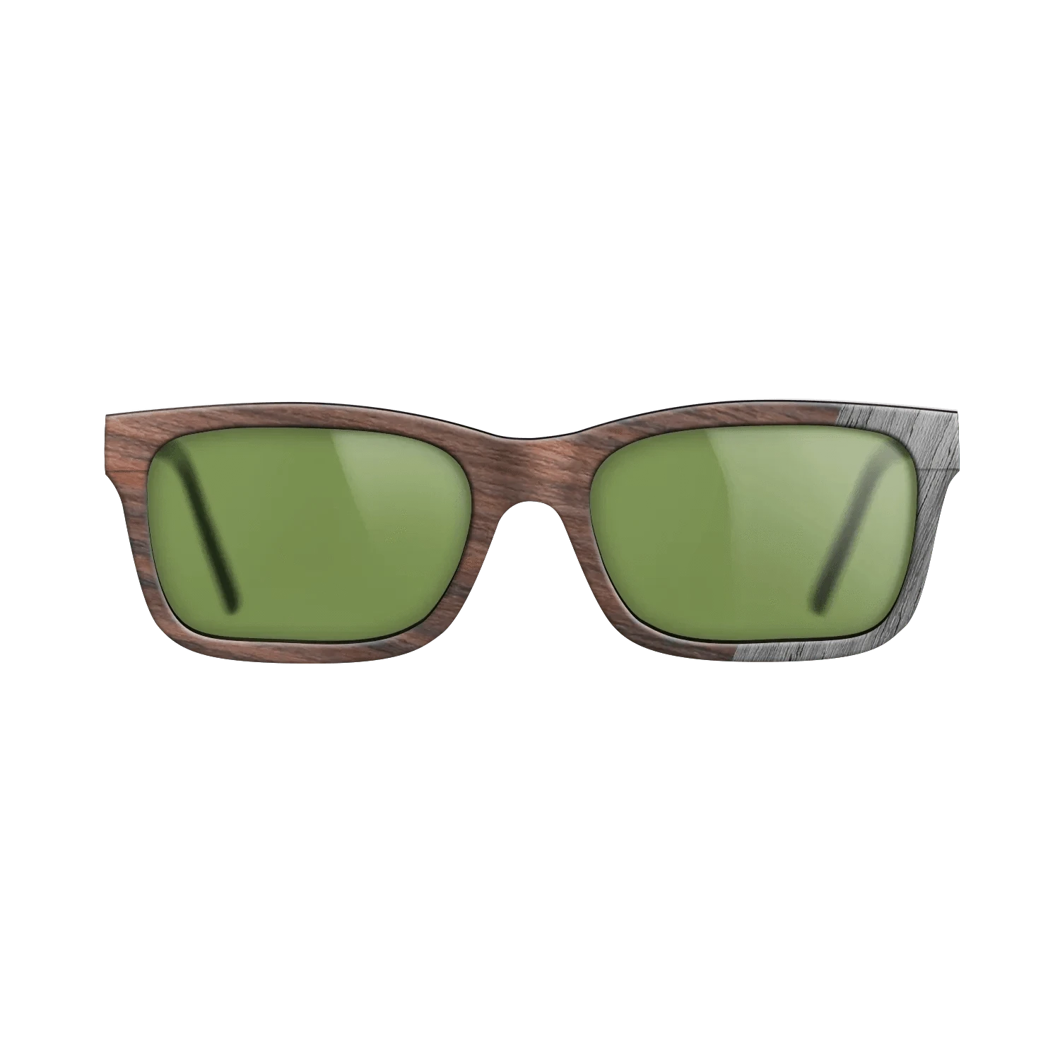 Rosewood Reconstituted,Poplar Dyed: Grey: Dicut - The Sage - Rectangle - SIRIS wood optic