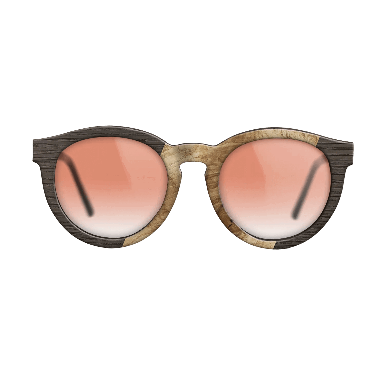 Grey Oak,Fumed Oak,Walnut: Straight Grain: Angle Cut - The Rebel - Round - 1154 - SIRIS wood optic