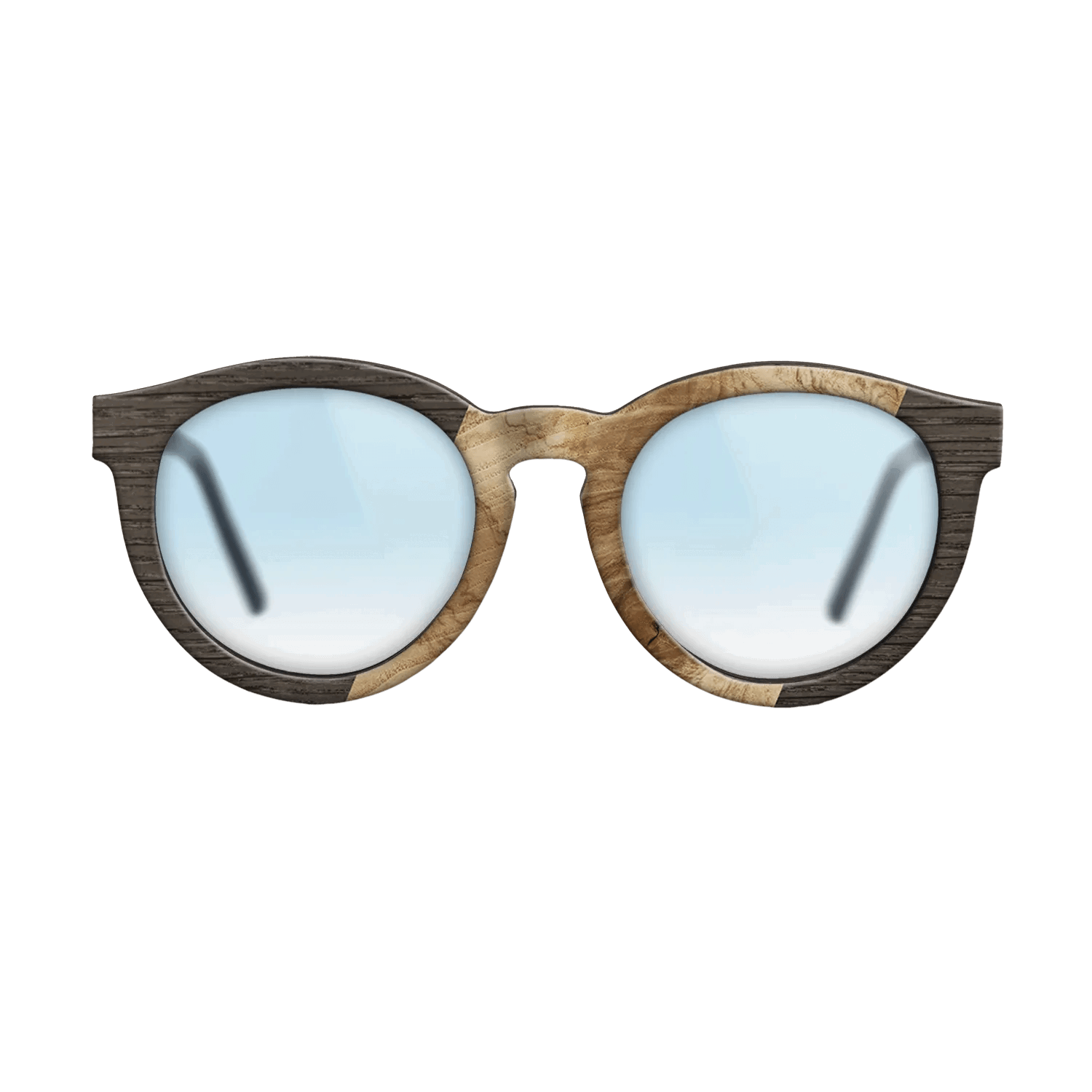 Grey Oak,Fumed Oak,Walnut: Straight Grain: Angle Cut - The Rebel - Round - 1154 - SIRIS wood optic