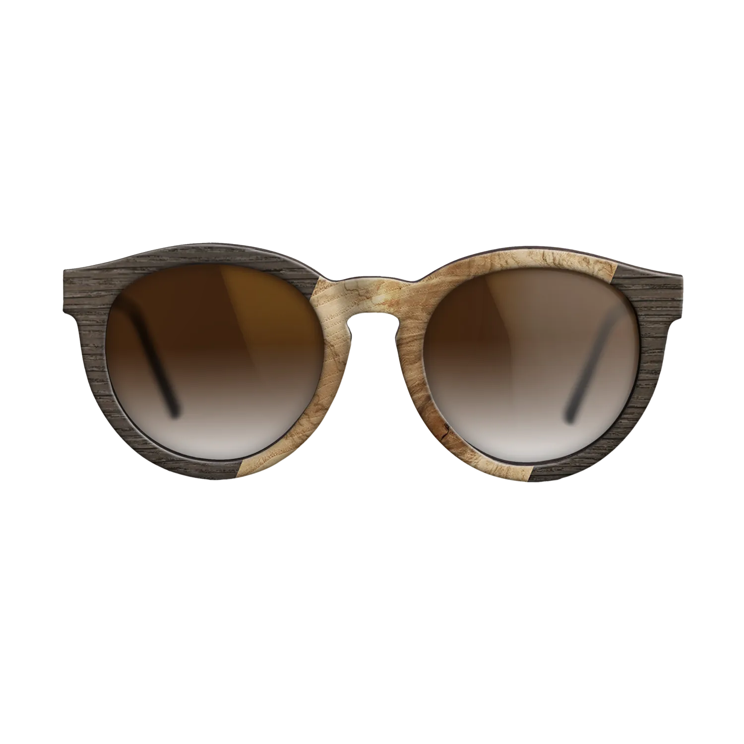 Grey Oak,Fumed Oak,Walnut: Straight Grain: Angle Cut - The Rebel - Round - 1154 - SIRIS wood optic