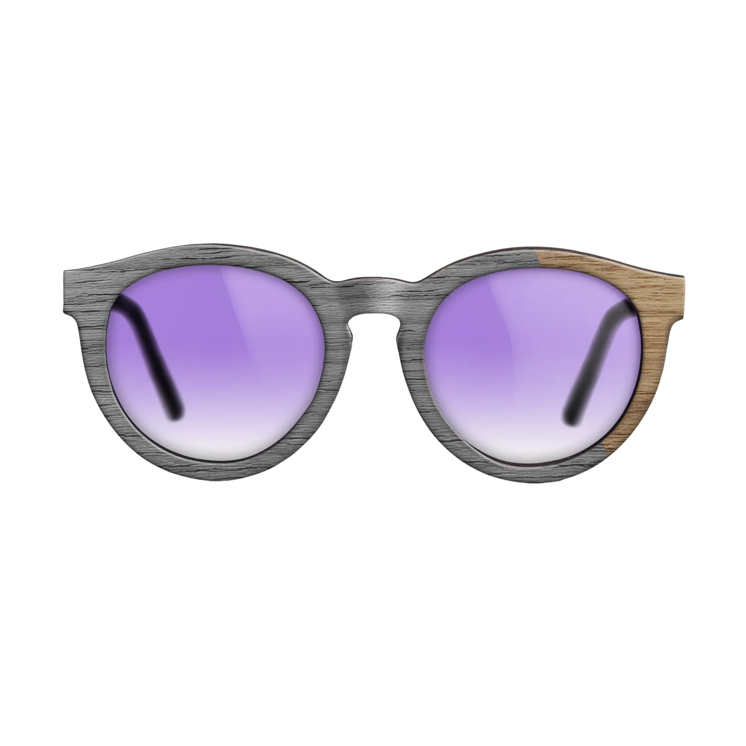 Grey Poplar Angled - The Rebel - Round - 2087 - Noir - SIRIS wood optic