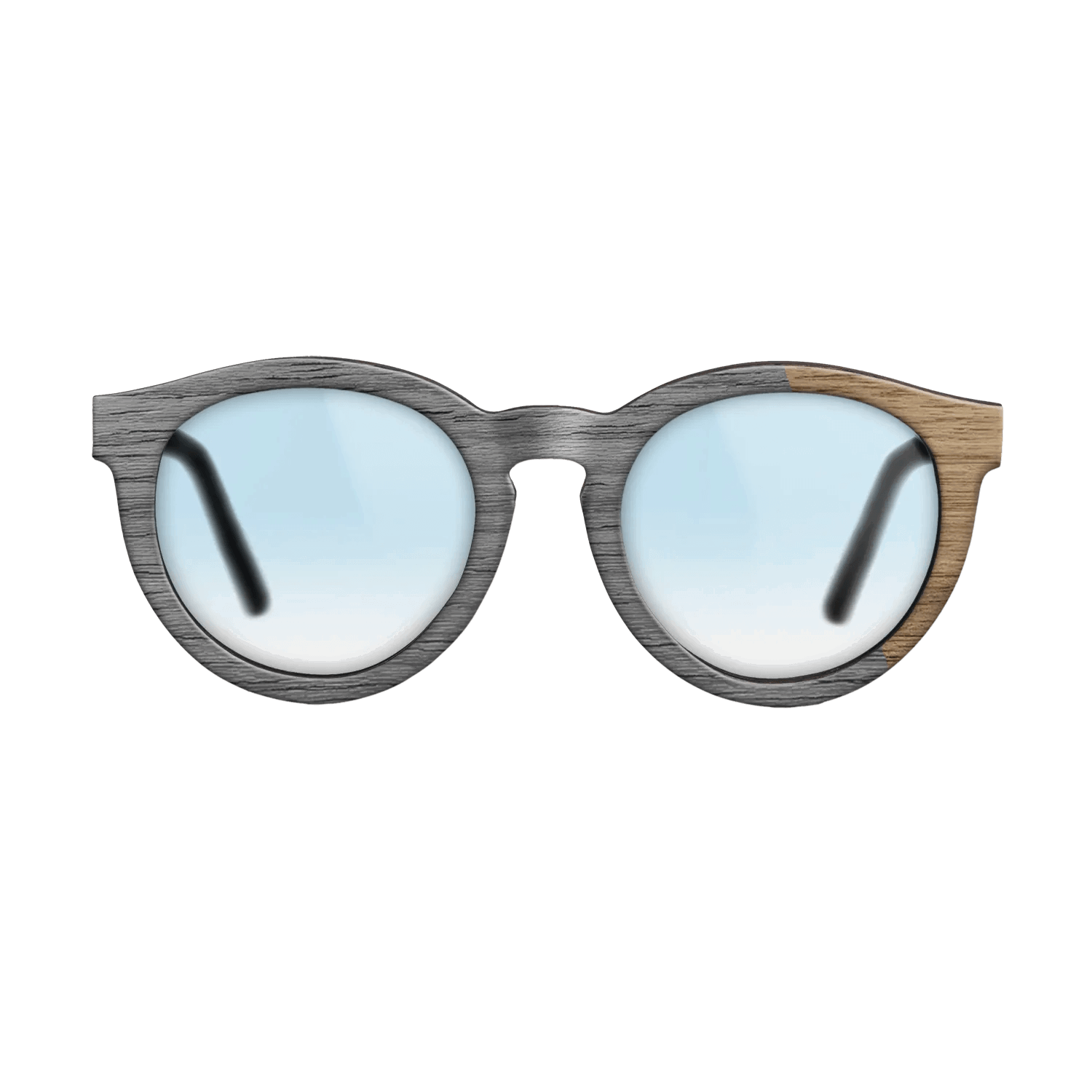 Grey Poplar Angled - The Rebel - Round - 2087 - Noir - SIRIS wood optic
