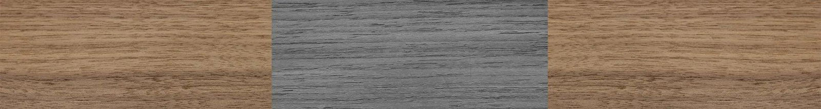 Grey Poplar FullFront Walnut - The Hero - Square - 2223 - Noir - SIRIS wood optic