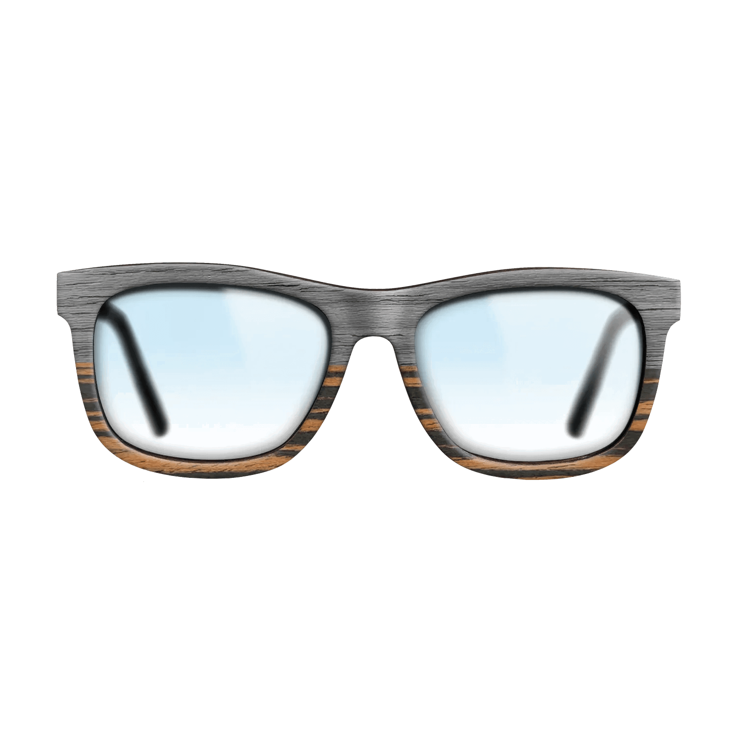 Grey Poplar Tophalf ItalianEbony- Noir - The Hero - Square - 2127- Noir - SIRIS wood optic