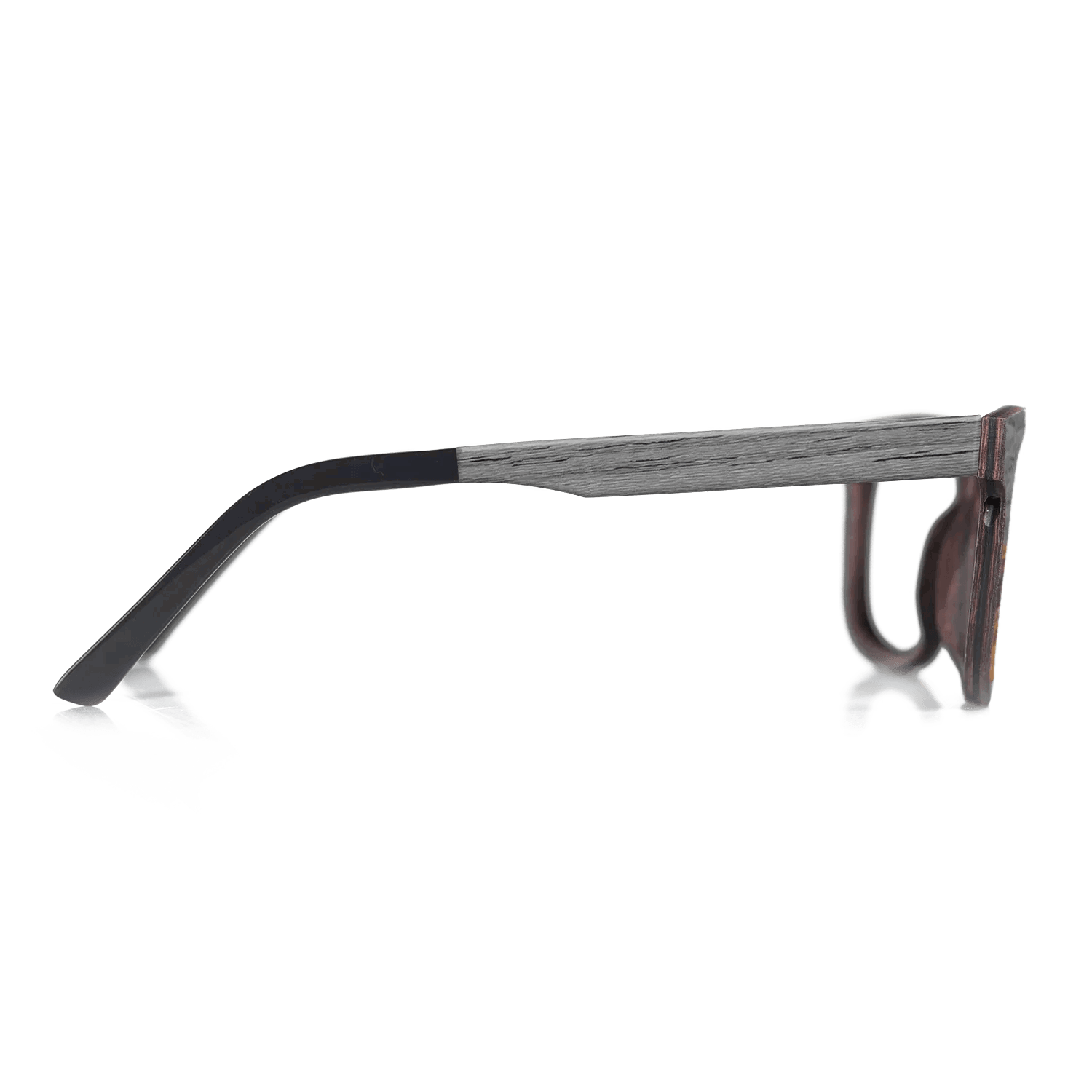 Grey Poplar Tophalf ItalianEbony- Noir - The Sage - Rectangle - 2127- Noir - SIRIS wood optic