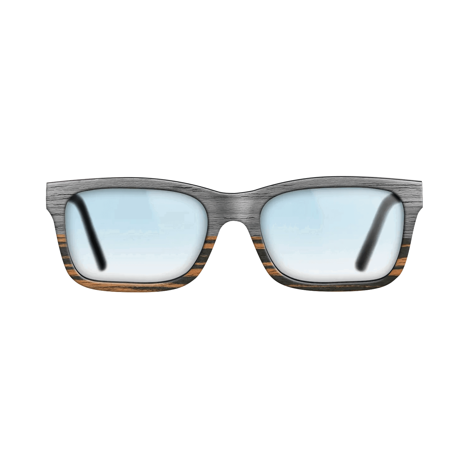 Grey Poplar Tophalf ItalianEbony- Noir - The Sage - Rectangle - 2127- Noir - SIRIS wood optic