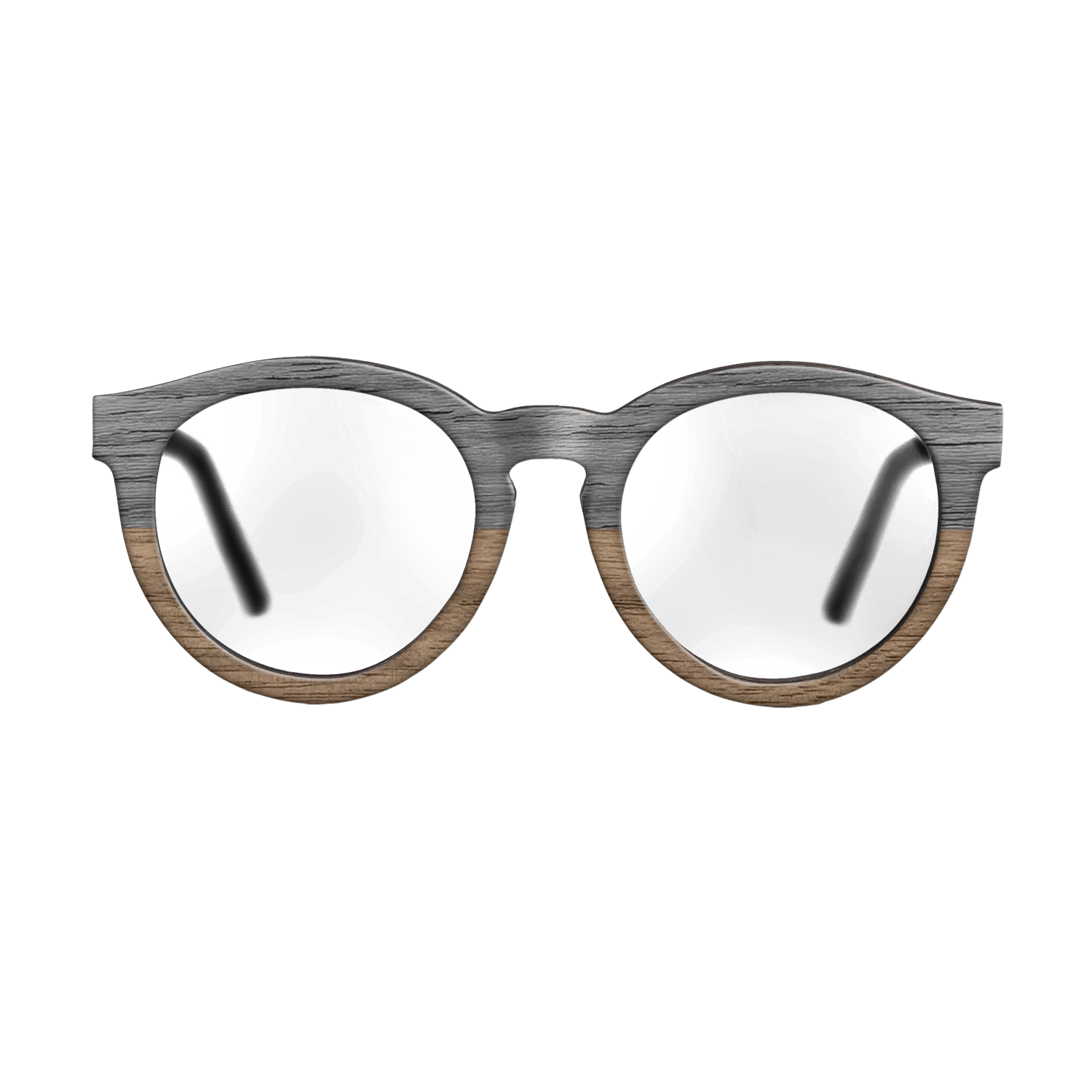 Grey Walnut Tophalf - The Rebel - Round - 2088- Noir - SIRIS wood optic